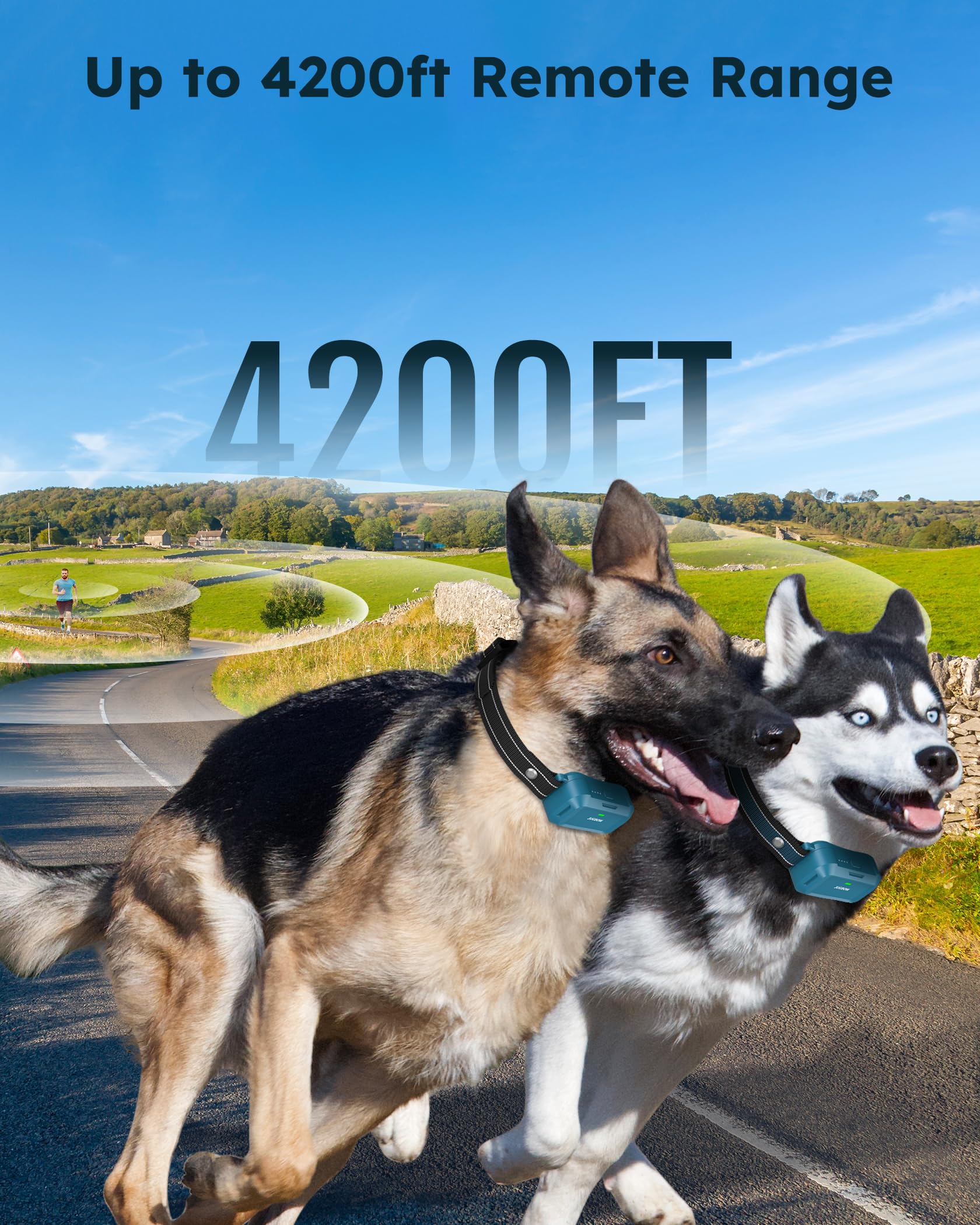 Jugbow Dog Shock Collar 2 Dogs - 4200Ft Dog Training Collar With Remote, Ipx8 Waterproof E Collar For Dogs Training Rechargeable