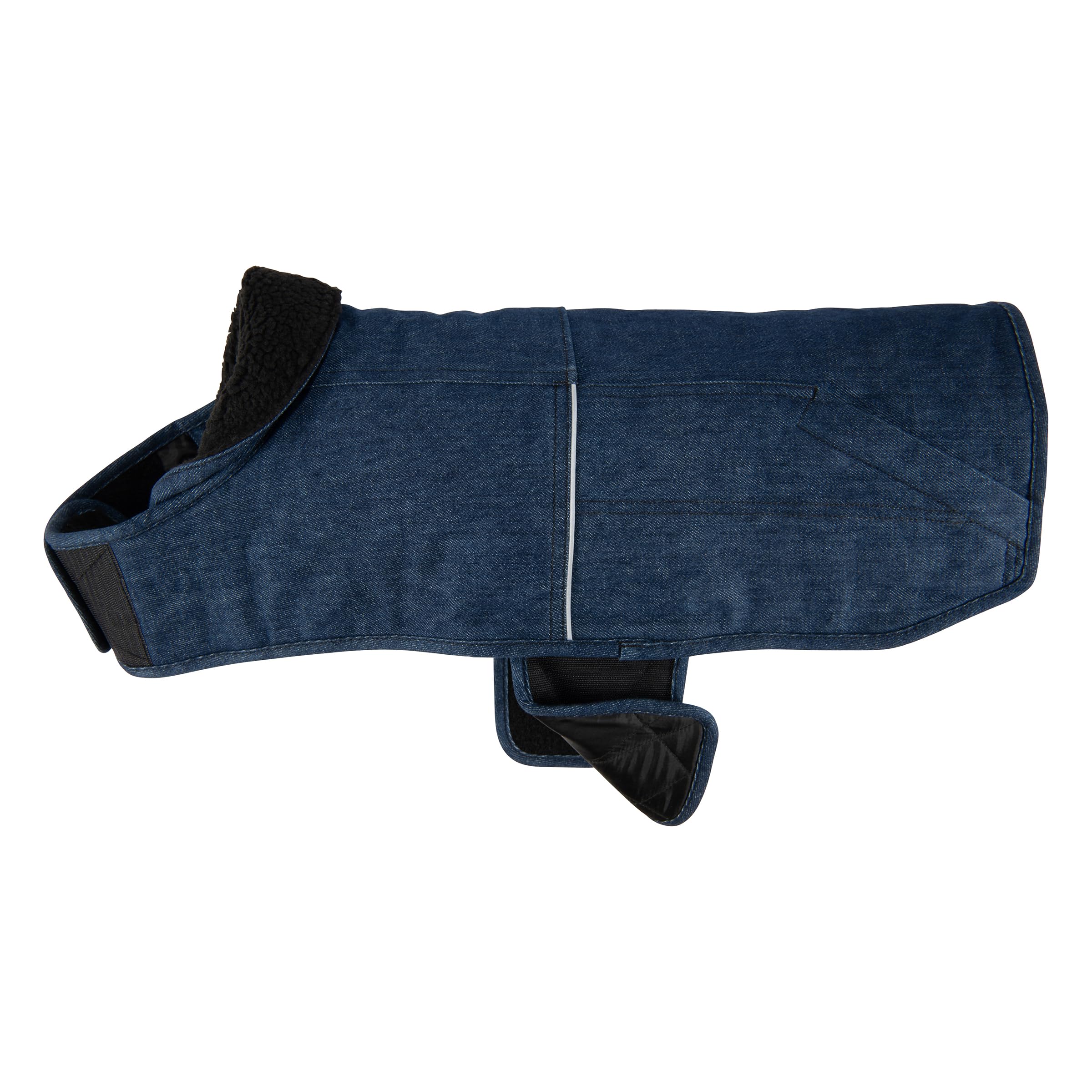 Carhartt Firm Duck Insulated Dog Chore Coat, Durable Weather Resistant Jacket for Cold and Windy Conditions, PFAS Free (Denim),