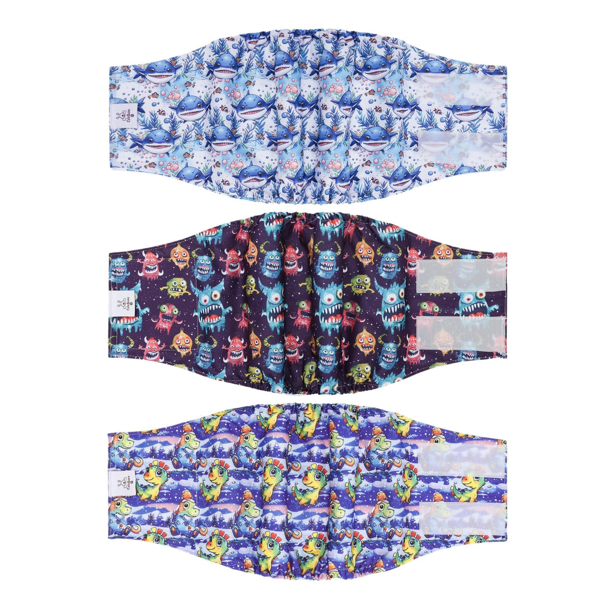 Cutebone Dog Diapers Male Belly Bands 3 Pack For Male Dogs Reusable Puppy Wraps Dm65Xs