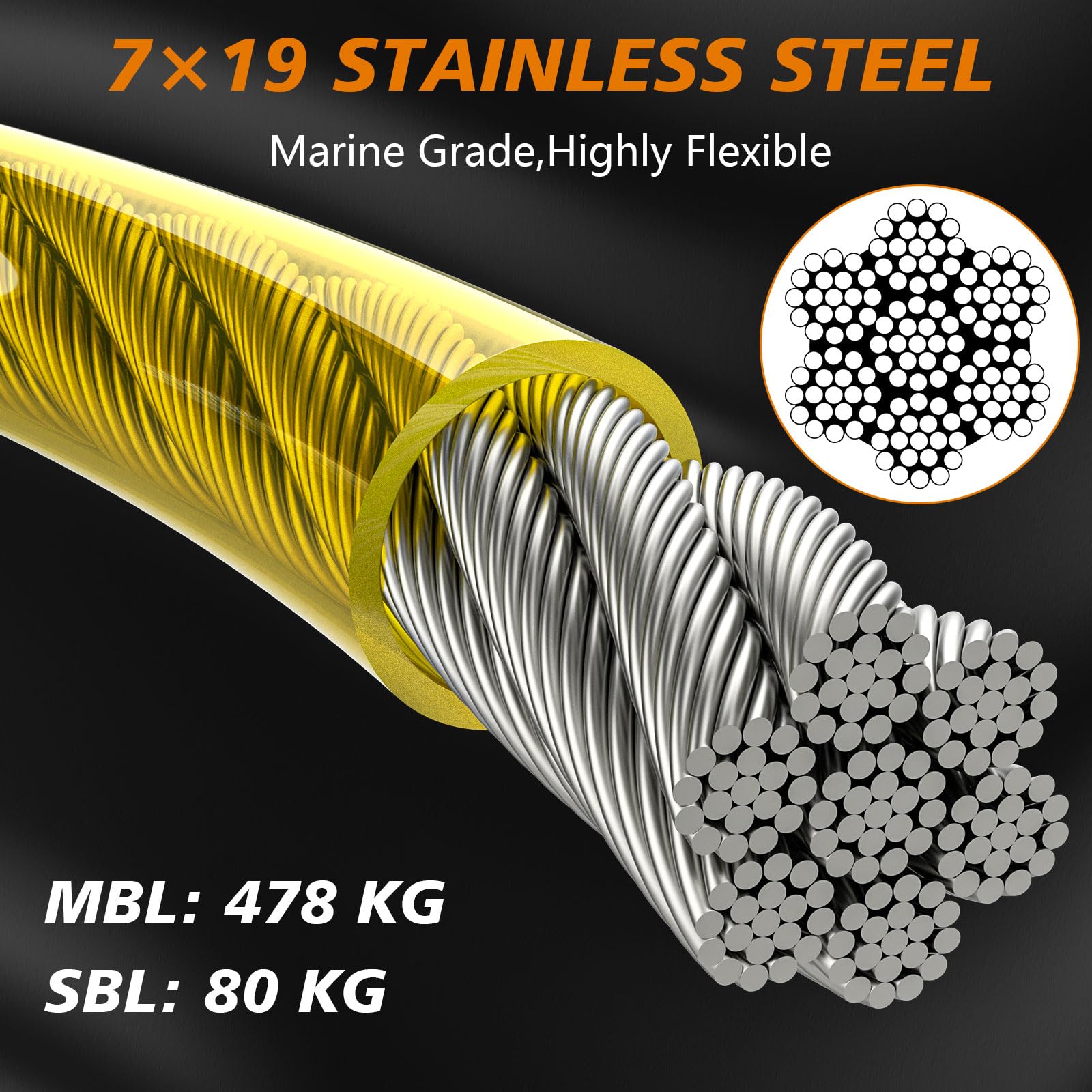 Xiaz Tie Out Cable For Dogs, 10Ft Dog Leads For Yard, Heavy Duty Dog Tie Out Cable For Large Dogs Up To 250Lbs, Durable Dog Runner Tether Line For Yard Or Camping