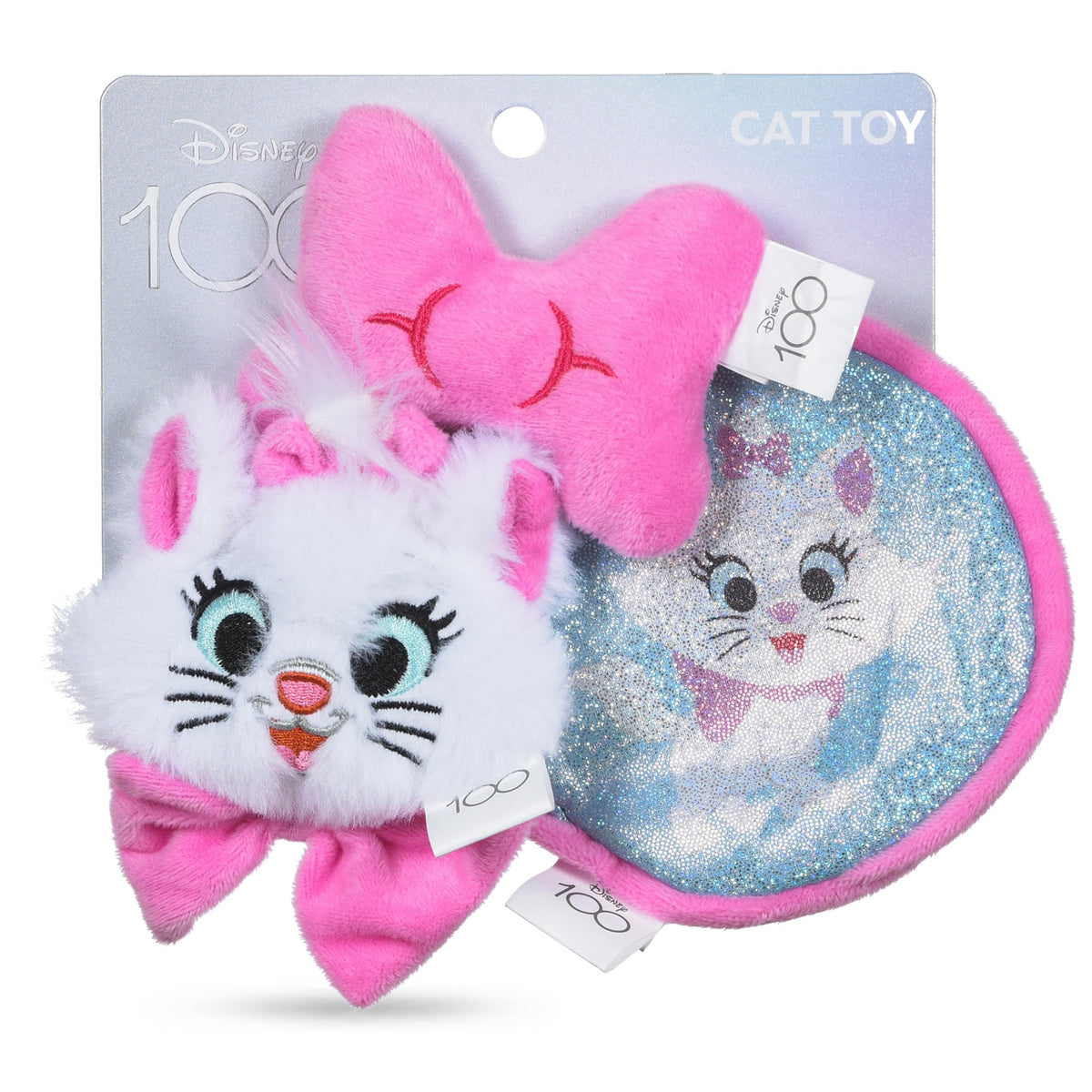 Disney For Pets 3 Piece Aristocats Cat Toys With Catnip And Crinkle, 4In | Shimmery, Crinkly Disney Cat Toys | Catnip Plush Toys For Cats Inspired By Aristocats