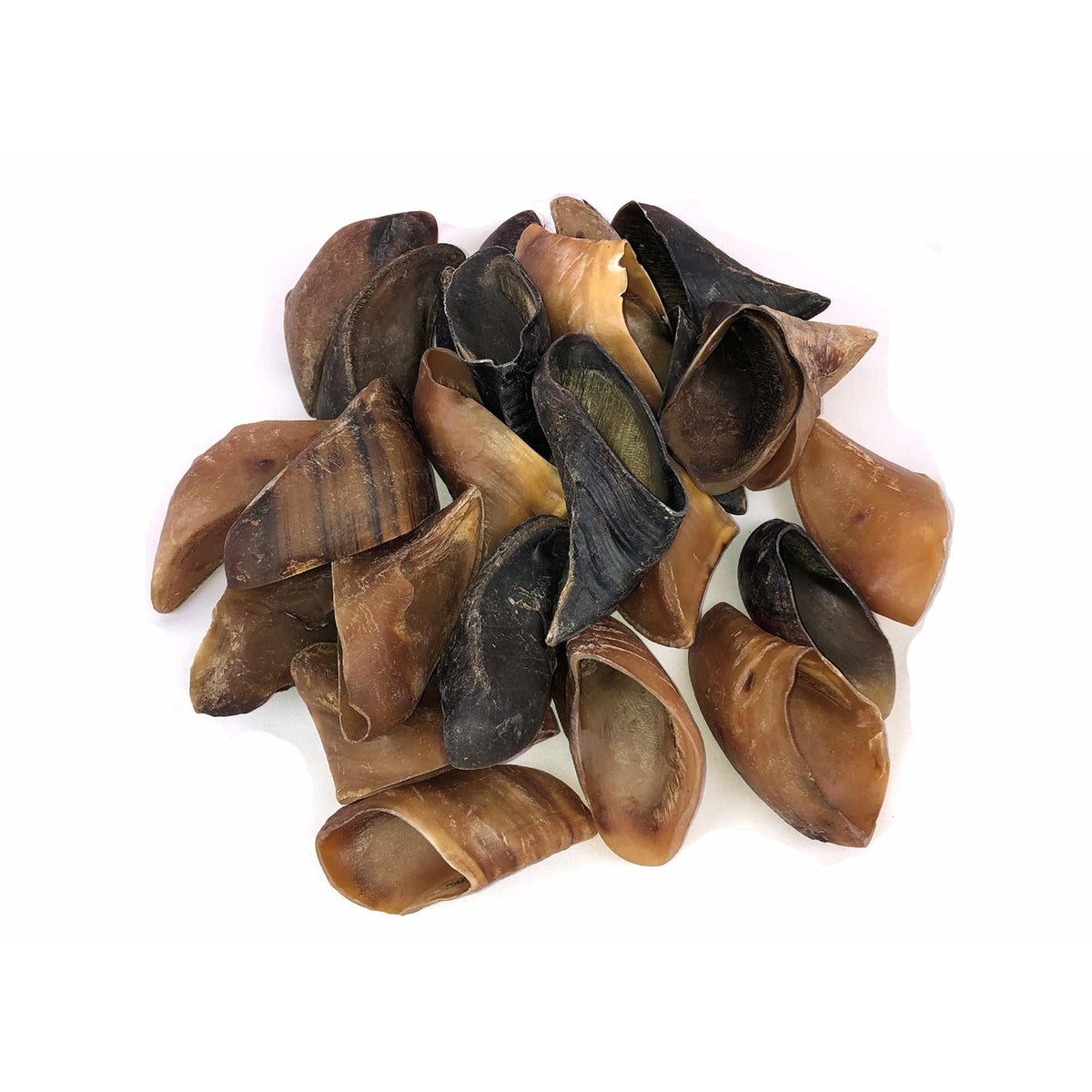 Downtown Pet Supply Dog Bones - Cow Hooves For Dogs Made In Usa - Dog Dental Treats & Rawhide Free Dog Chews - Bully Sticks Alternative - Plain - 25 Pack