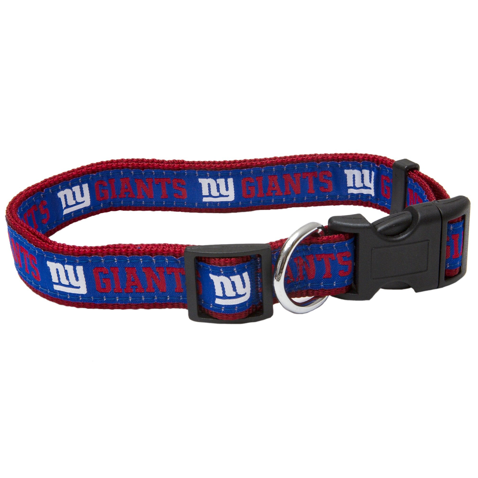 Pets First NFL New York Giants Licensed PET COLLAR, Large - Heavy-Duty, Strong, and Durable Dog Collar. Available in 31 Football
