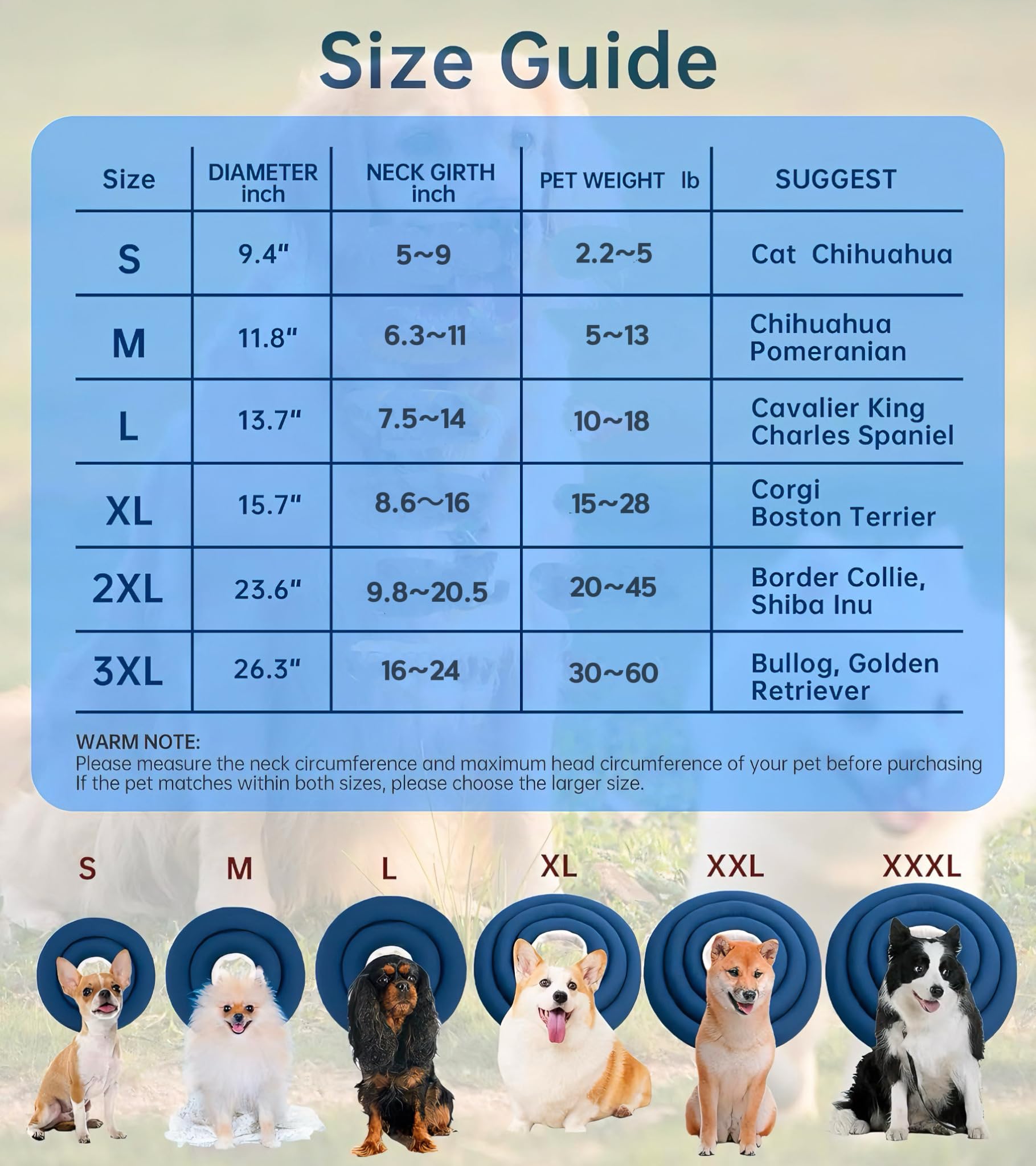 BARDIMIES Soft Dog Cones, Recovery Dog Donut Collar After Surgery- Cone of Shame Alternative, Pet Elizabethan E-Collar Anti-Bite