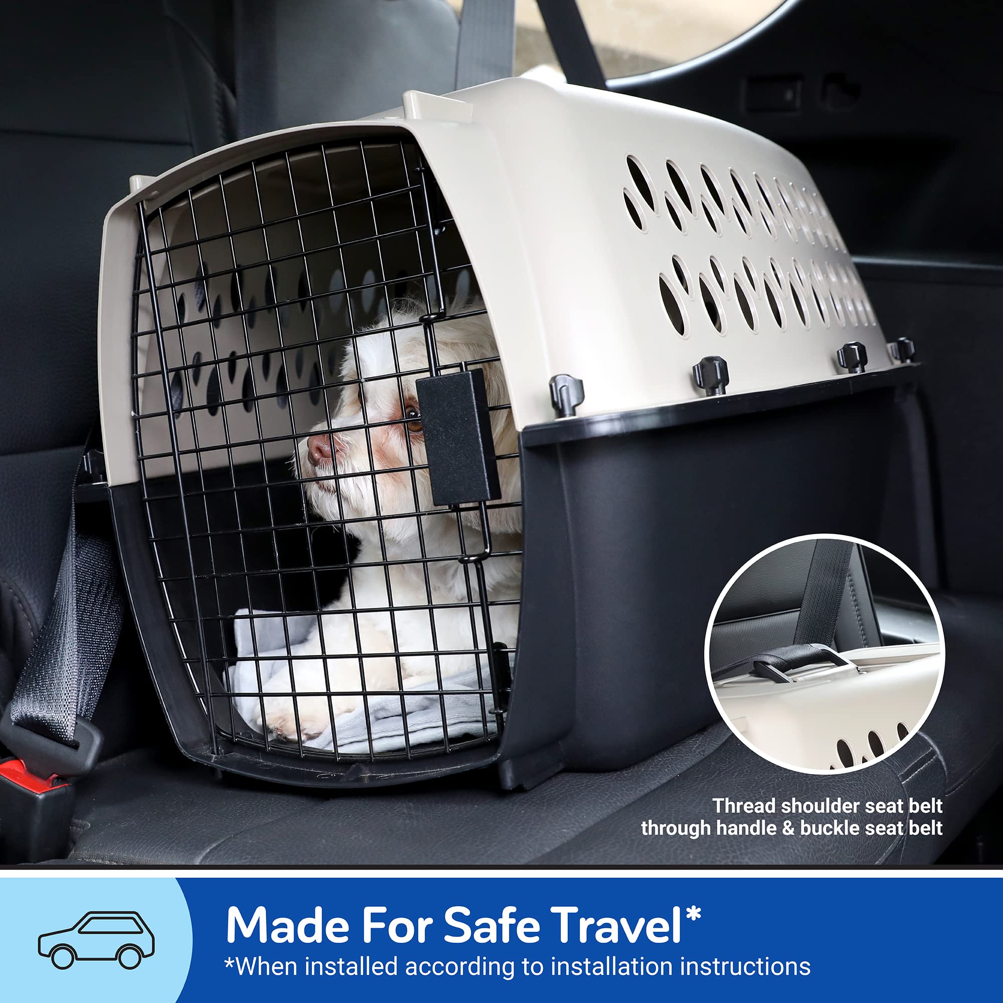 Petmate Vari Dog Kennel - Portable Dog Carriers & Crates for Small Dogs, Airline-Friendly, Durable Plastic, Pet Carrier For Home