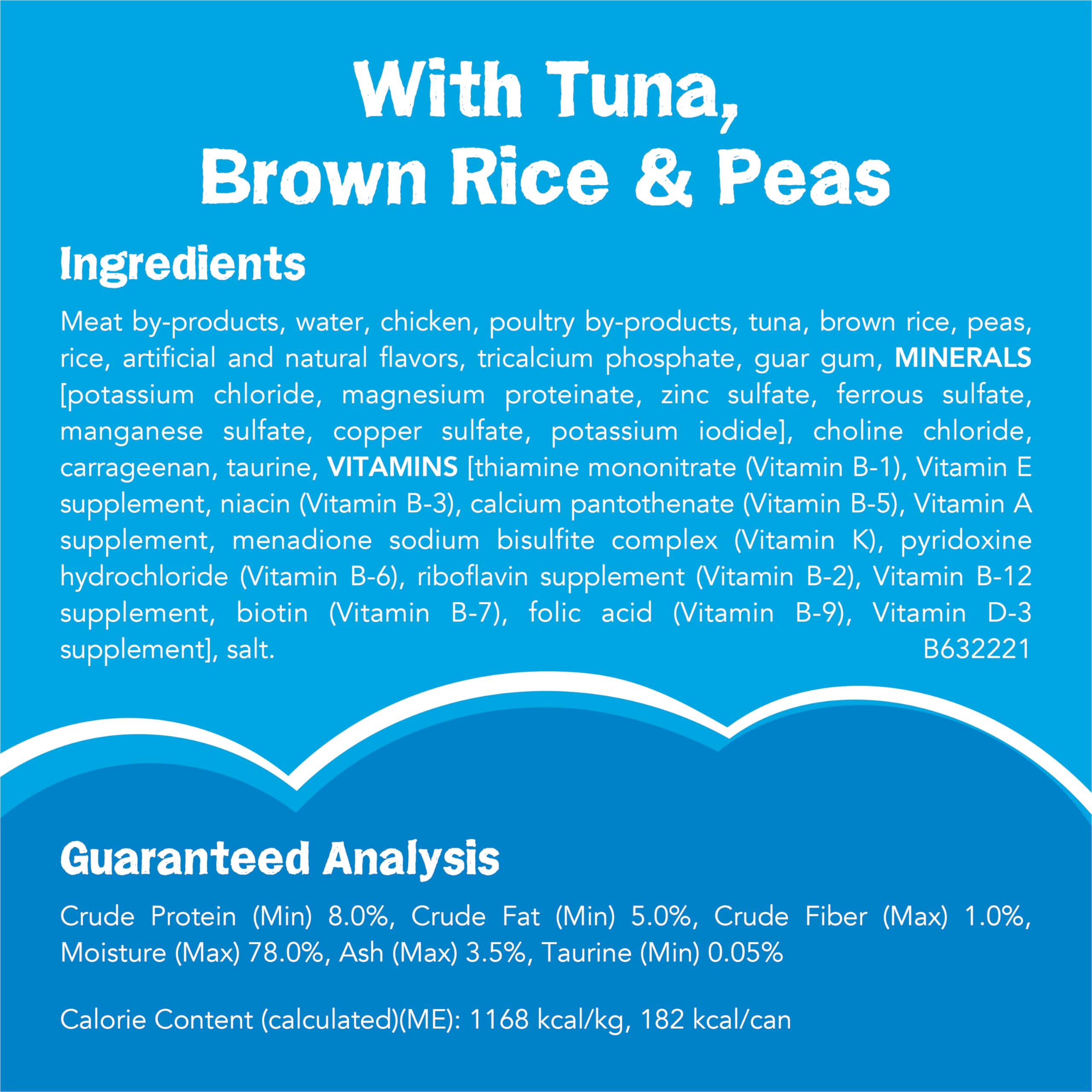 Purina Friskies Wet Cat Food Pate Ocean Favorites With Natural Tuna, Brown Rice and Peas - (Pack of 24) 5.5 oz. Cans