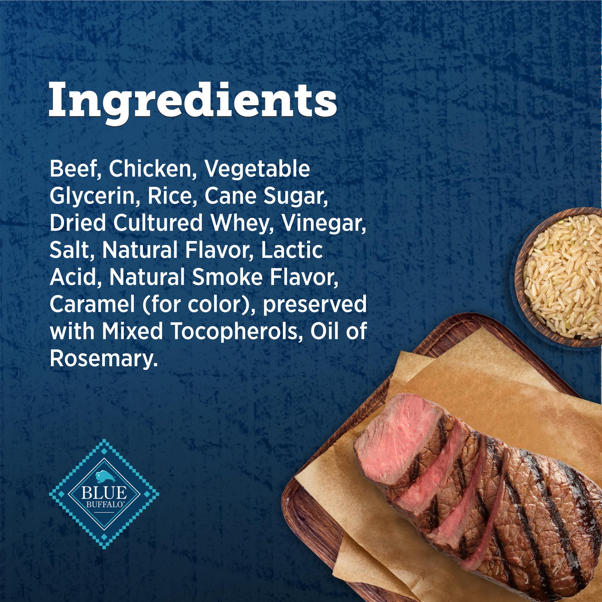 Blue Buffalo True Chews Premium Jerky Cuts Dog Treats, Made in The USA with Natural Ingredients, Beef, 30-oz. Bag