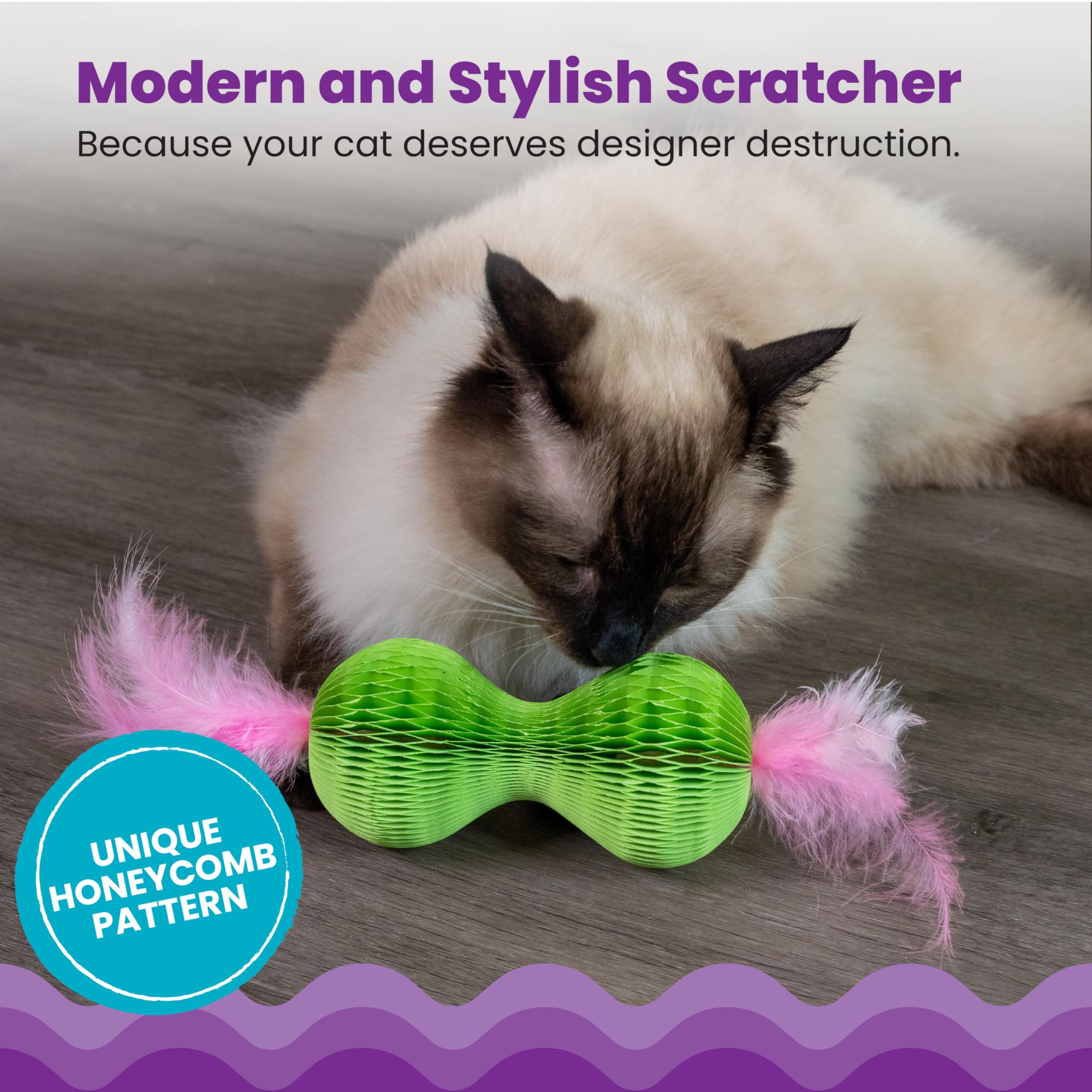 Catstages Honeycomb Hide-A-Ball Catnip Cat Toy