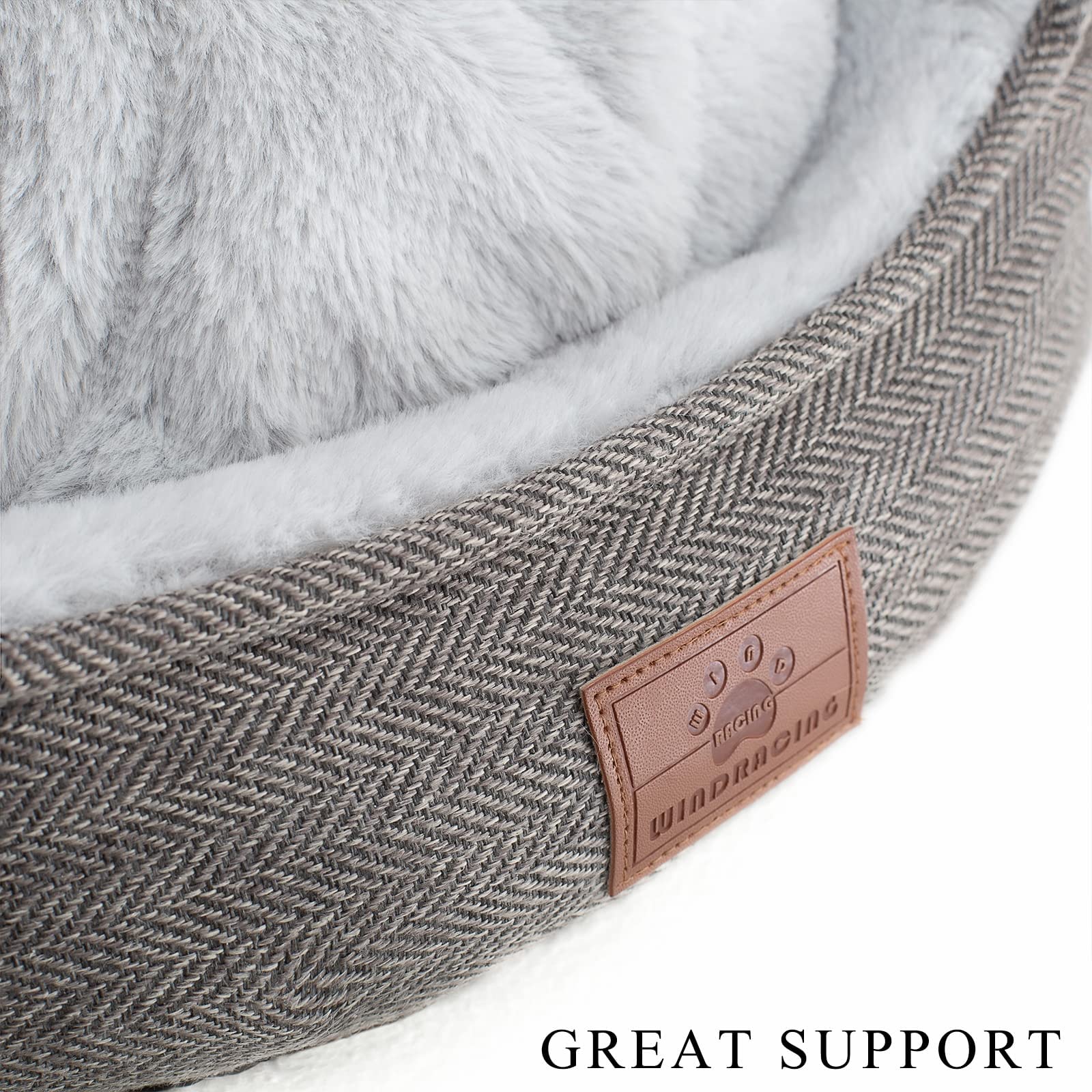 Cat Beds For Indoor Cats,Small Dog Bed,Cuddler Dog Beds,Calming Dog Bed Donut,Soft Anxiety Cozy Pet Beds,Puppy Bed For Small/Medium Dogs Washable Roun