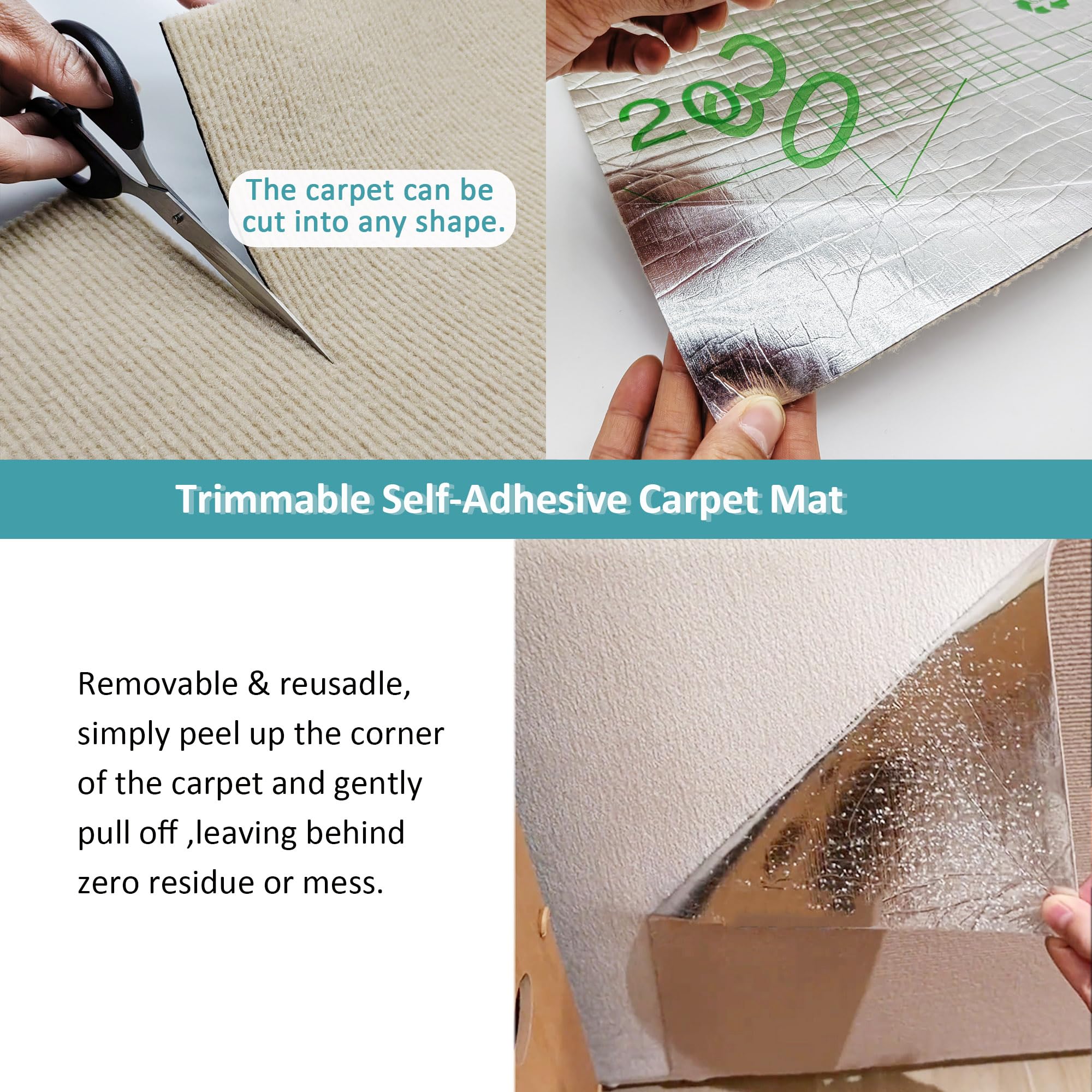 Cat Scratch Furniture Protector,78.7X15.8 Asisumption Cat Scratching Mat Self-Adhesive,Cat Carpet Remnants,Replacement Parts