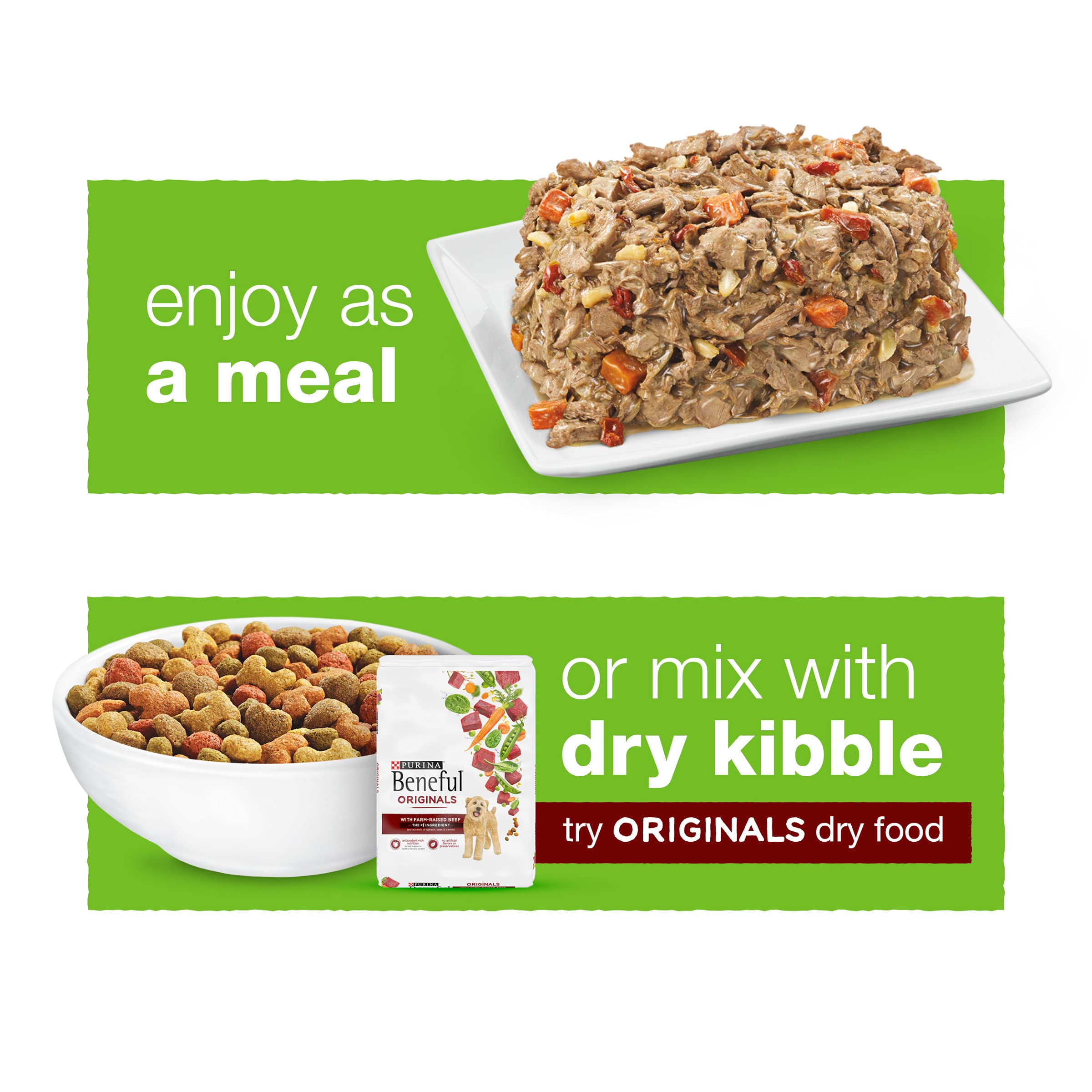 Purina Beneful Wet Dog Food, Chopped Blends With Lamb - (8) 10 oz. Tubs