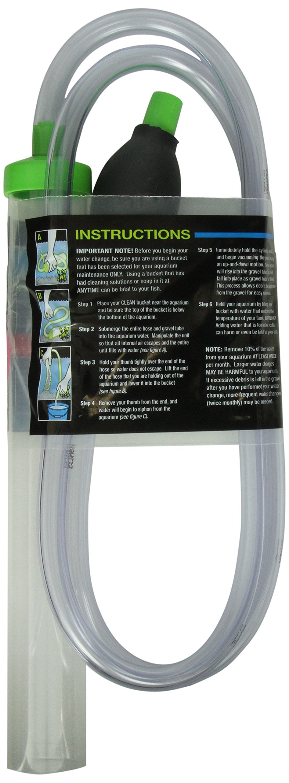 Python Pro-Clean Aquarium Gravel Washer/Siphon Kit, Large With Siphon Squeeze