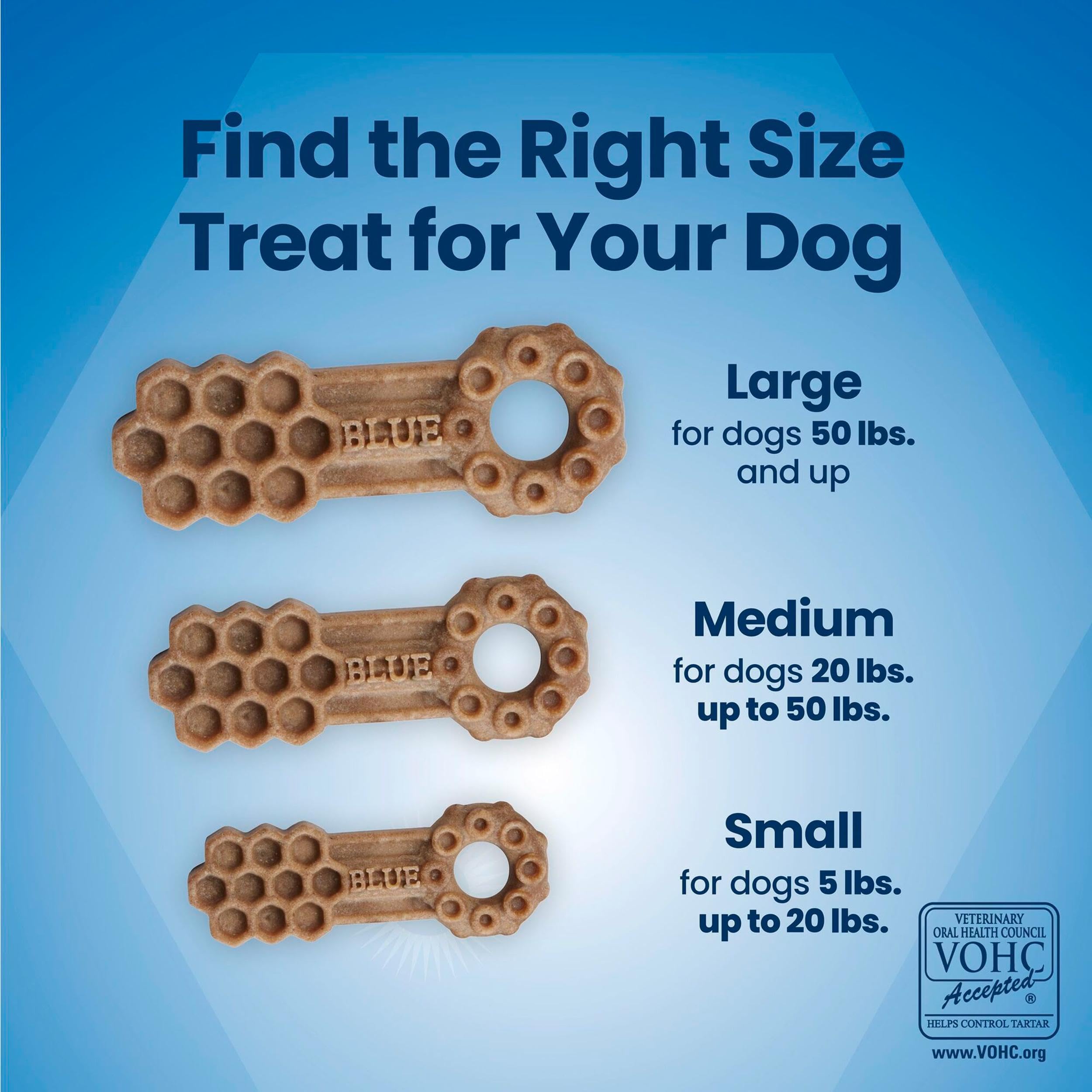 Blue Buffalo Medium Dental Chews for Dogs, Daily Dental Care Dog Treats Made in the USA with Natural Ingredients, Chicken & Spea
