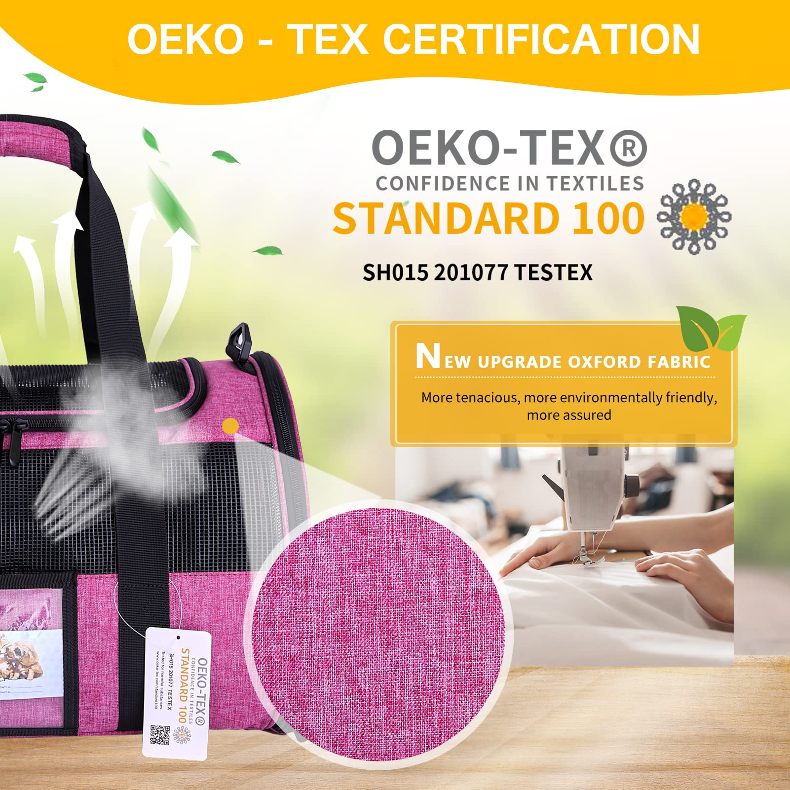 Seclato Pet Carrier - Airline Approved For Small Dogs, Cats, Kittens Under 15Lb - Collapsible Soft Sided Tsa Cat Travel Carrier In Red