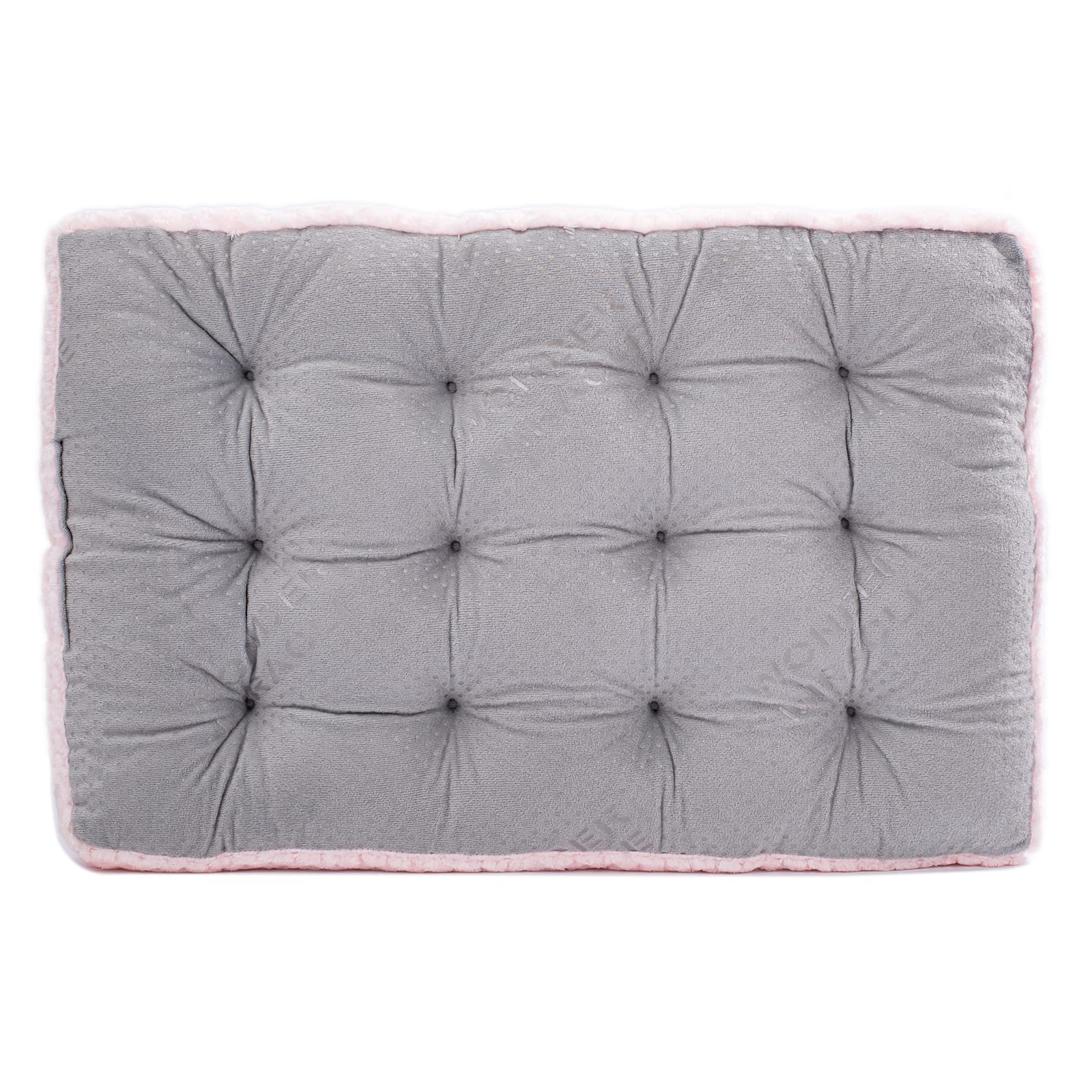 Wonder Miracle Fuzzy Deluxe Pet Beds, Super Plush Dog Or Cat Beds Ideal For Dog Crates, Machine Wash & Dryer Friendly (22' X 30', M-Baby Pink)