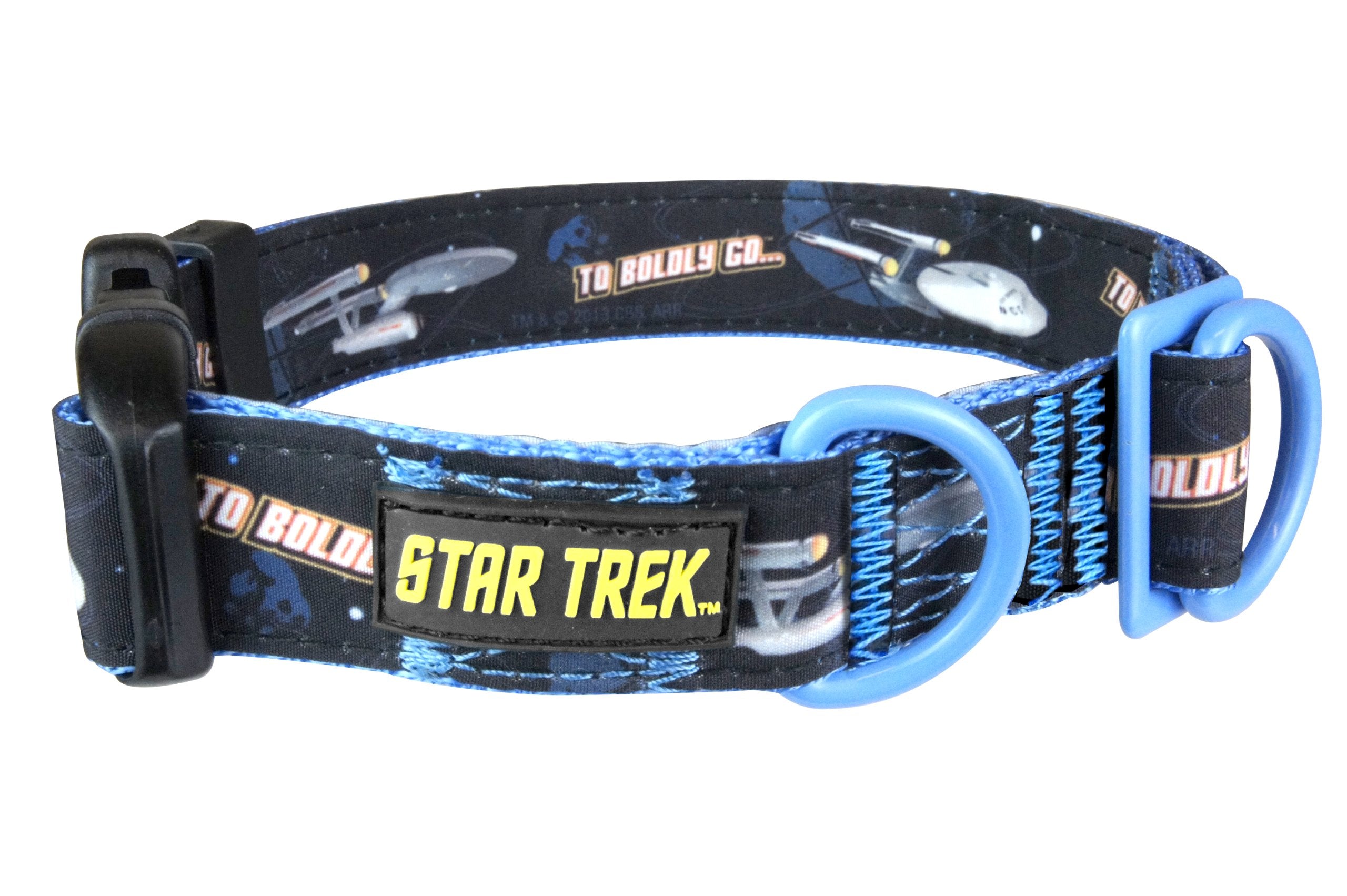 Star Trek Dog Collar Enterprise Small - Boldly go Where no Other Dog has Gone Before