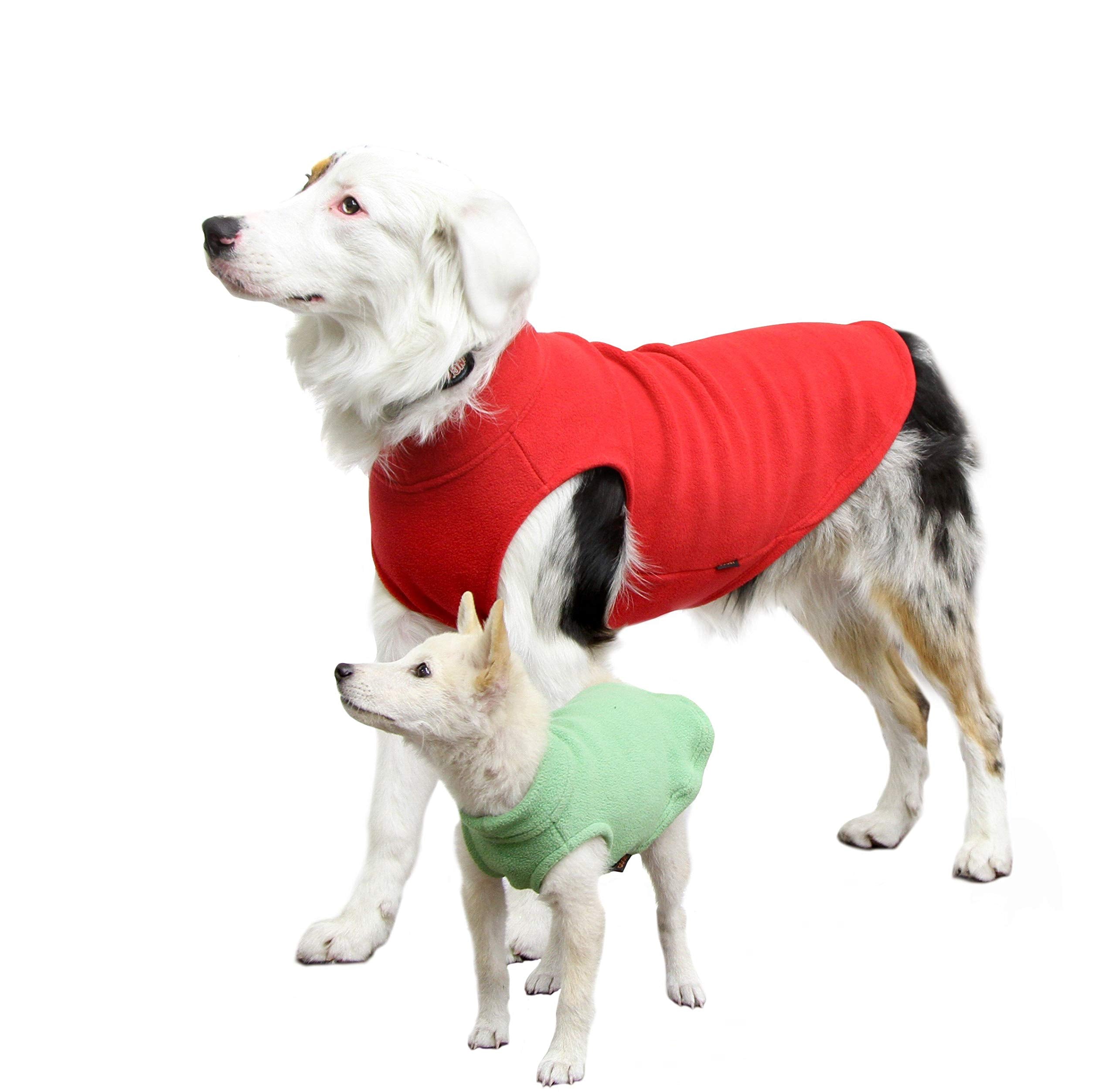 Gooby Stretch Fleece Vest Dog Sweater - Sand, 5X-Large - Warm Pullover Fleece Dog Jacket - Winter Dog Clothes For Small Dogs Boy Or Girl - Dog Sweaters For Small Dogs To Dog Sweaters For Large Dogs
