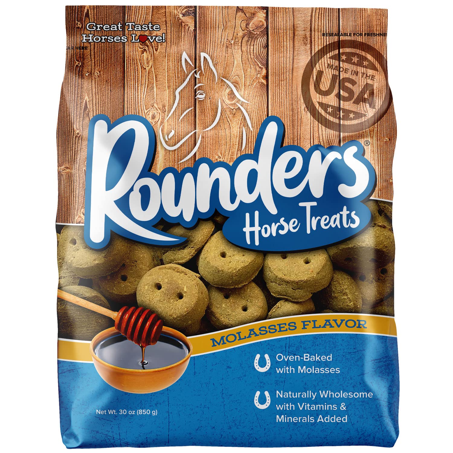 Kent Nutrition Group-Bsf 1240 Molasses RounderS Horse Treat, 30 Oz