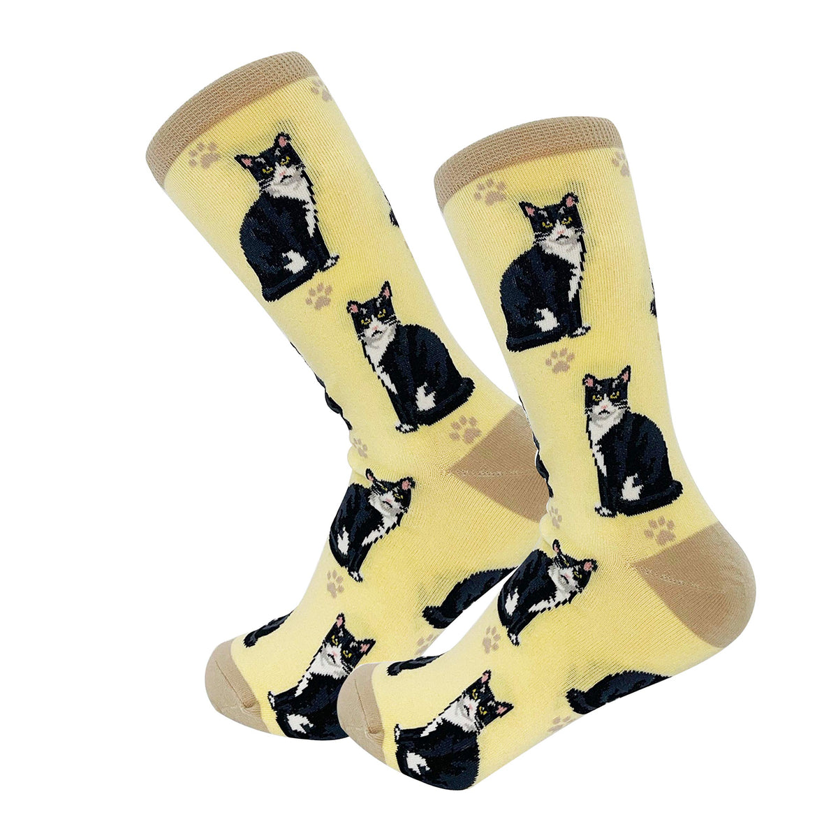 Pet Lover Socks - Fun - All Season - One Size Fits Most - For Women And Men - Cat And Dog Gifts (Black And White Cat Gifts - Socks)