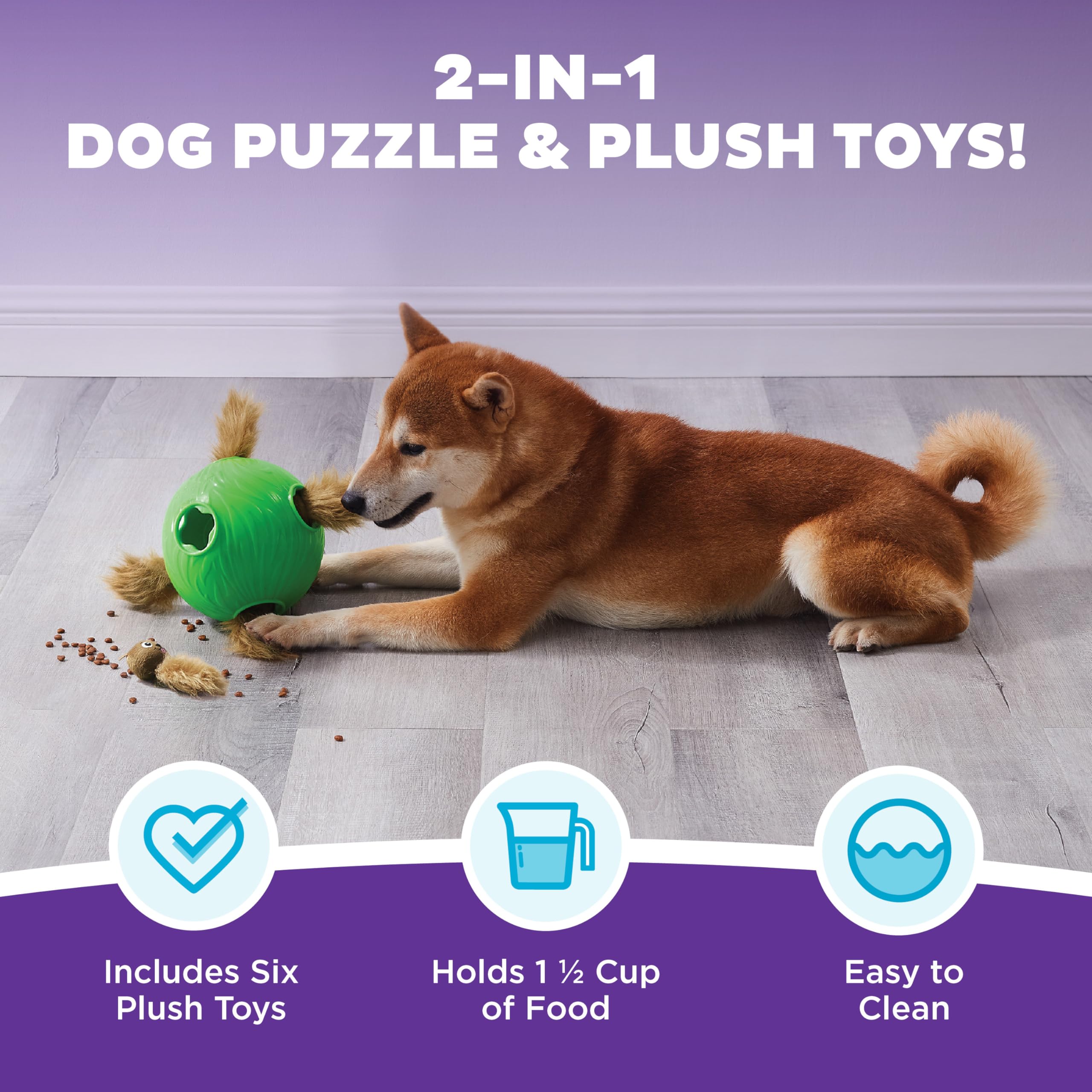 Outward Hound Nina Ottosson Dog Snuffle N Treat Interactive Puzzle Ball & Treat Dispenser Dog Toy