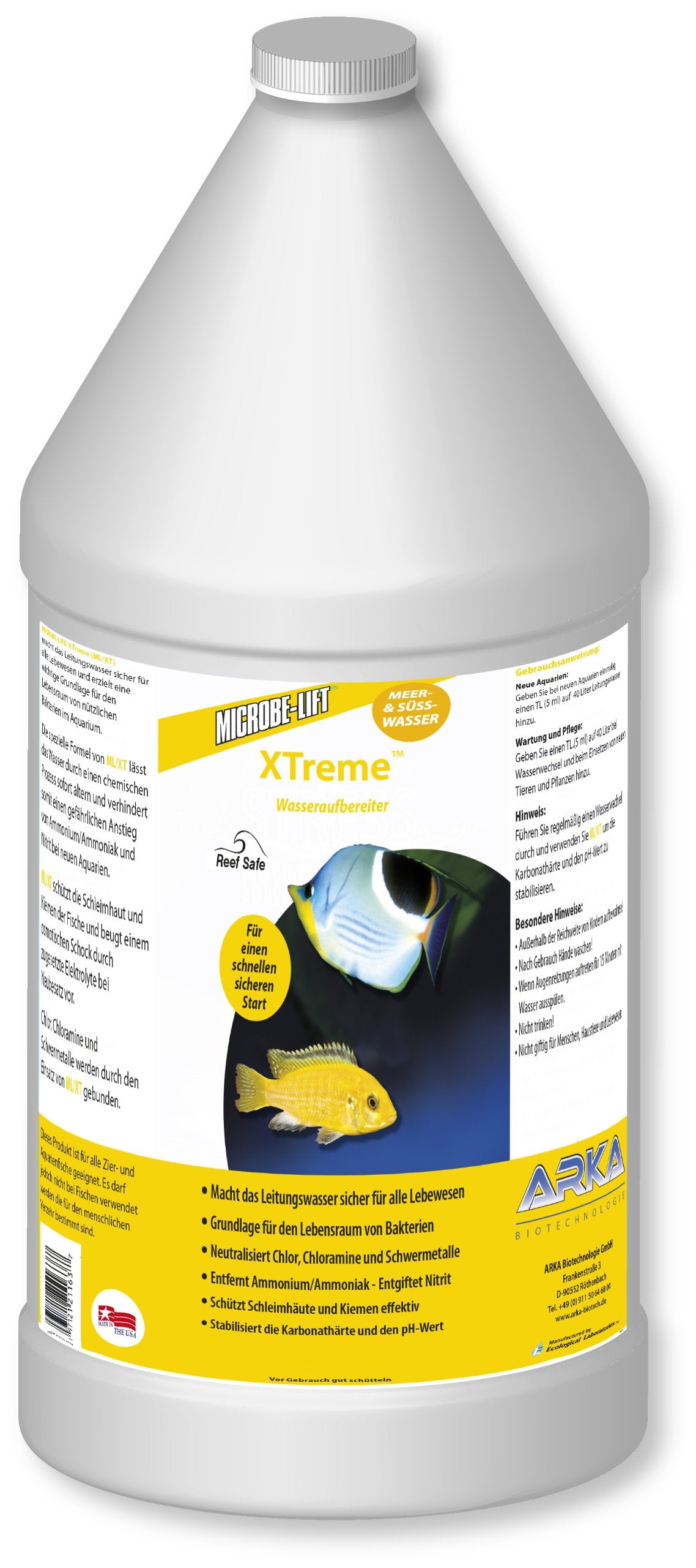 MICROBE-LIFT XTA64 Xtreme Water Conditioner Treatment for Aquariums and Fish Tanks, 64 Ounces