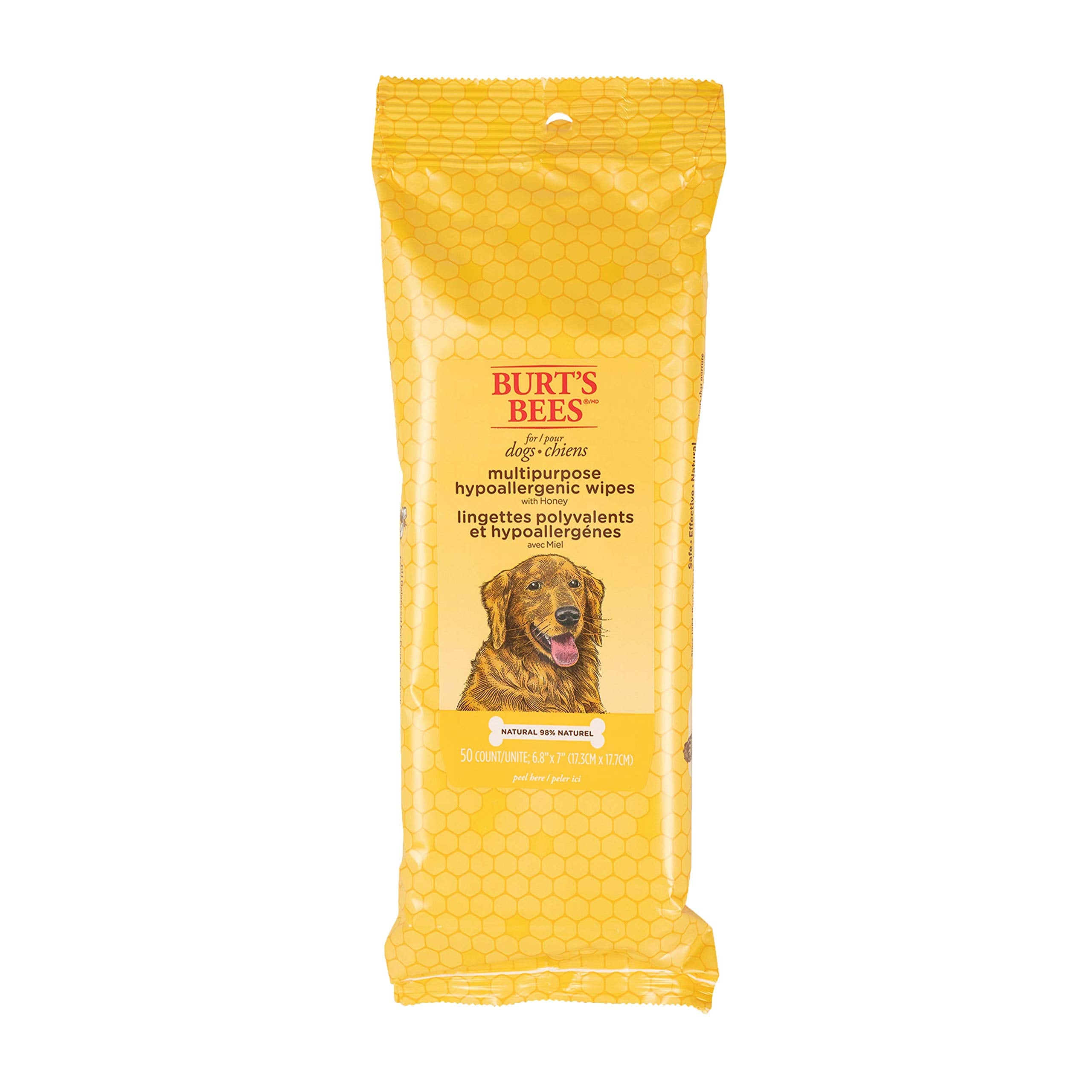 Burt'S Bees For Pets Natural Multipurpose Dog Grooming Wipes  Puppy & Dog Wipes For All Purpose Cleaning  Cruelty Free, Sulfate