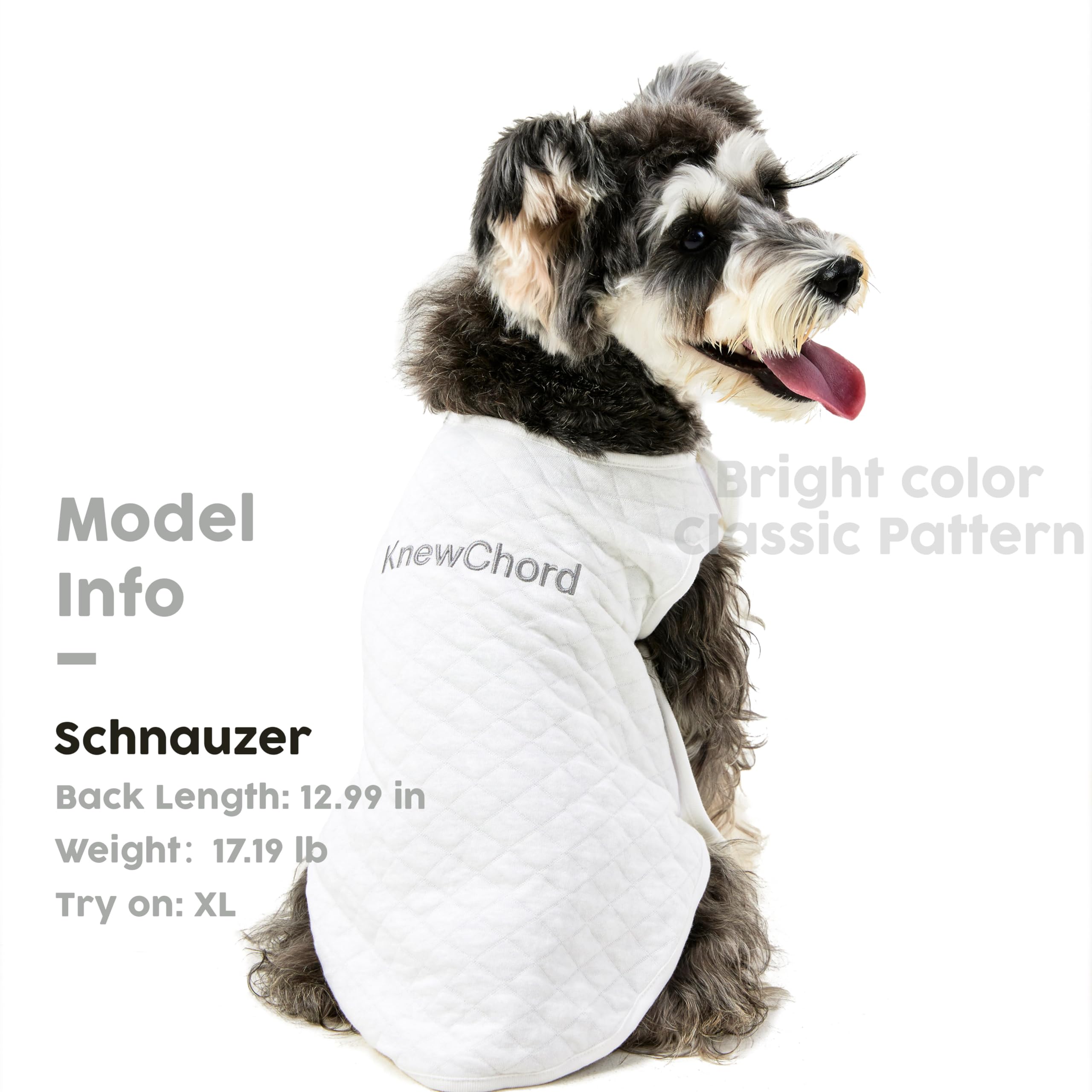 Knewchord Dog Shirts Soft Warm Cat Shirts Pet T-Shirt Puppy Dog Apparel Tee Tanks, Easy On And Off (White, X-Large)