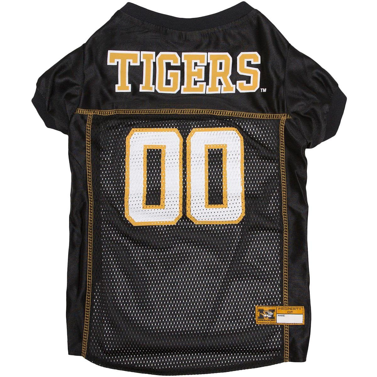 Pets First NCAA College Missouri Tigers Mesh Jersey for DOGS & CATS, X-Small.Licensed Dog Jersey with your Favorite Football/Bas