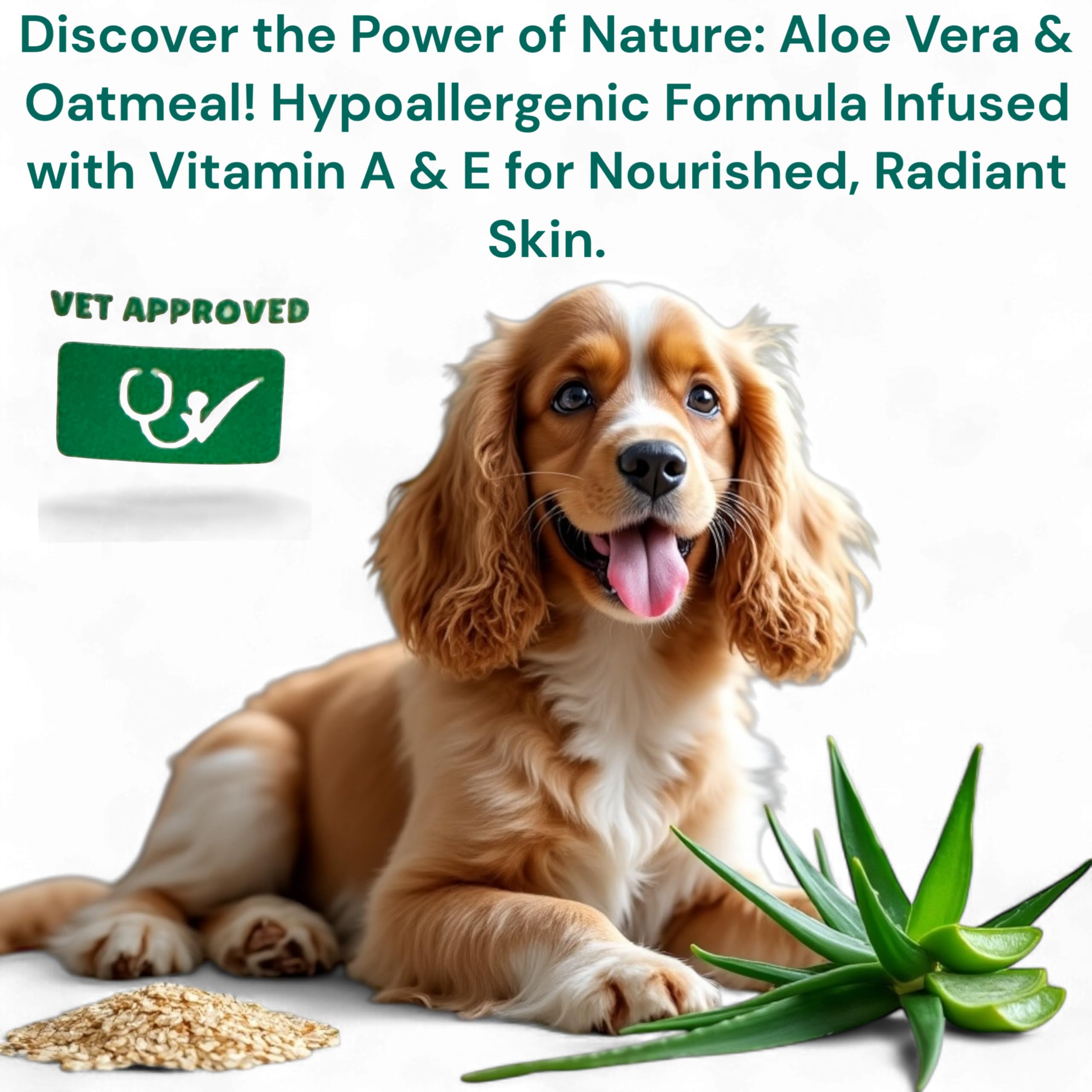 Dog Conditioner For Allergies And Itching & Daily Use - Detangling, Deshedding & Moisturizing Formula | Dog Coat Conditioner For