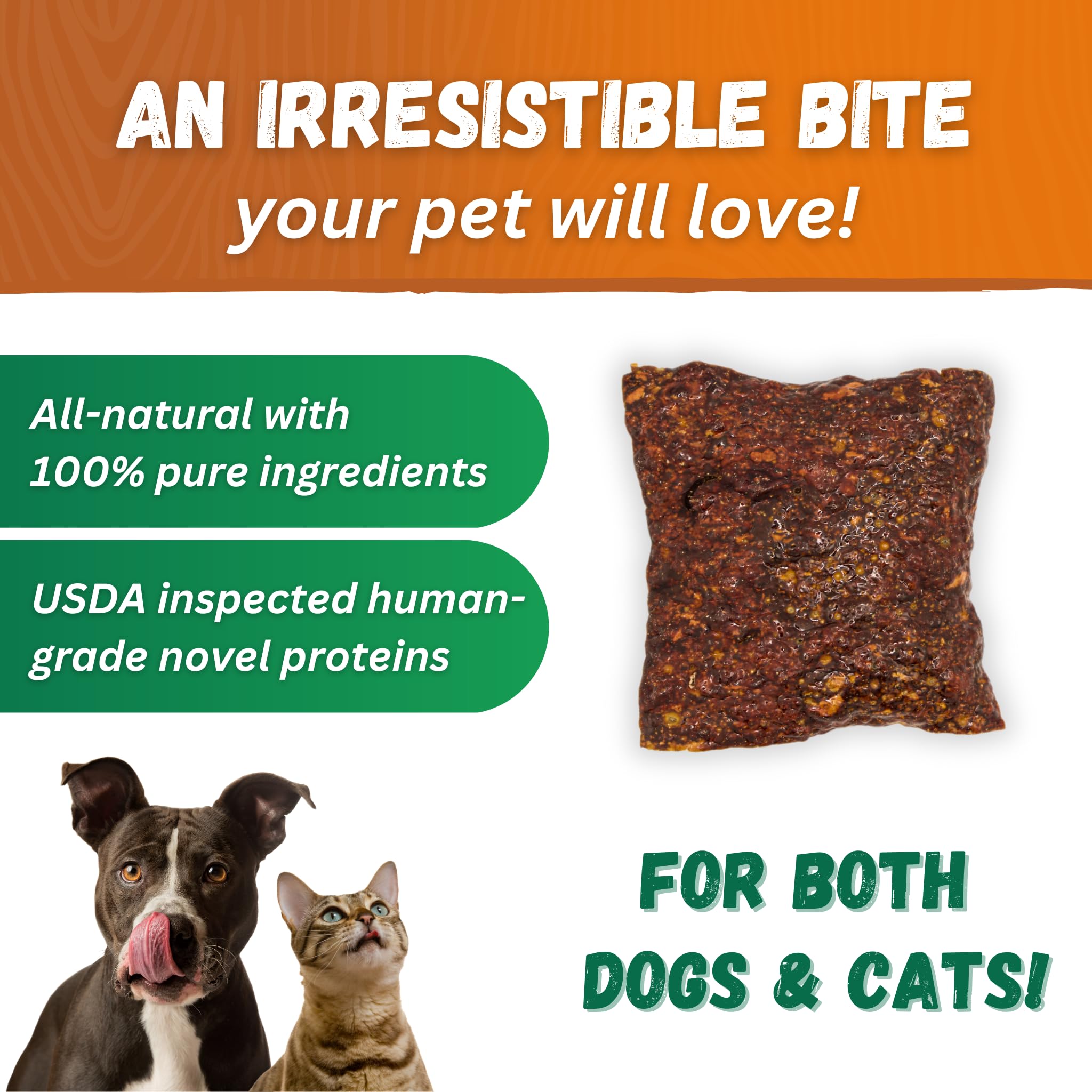 Dr. Becker's Lamb Bites - 100% Pure Meat Protein, Grain-Free Training Treats for Dogs & Cats, 5 oz