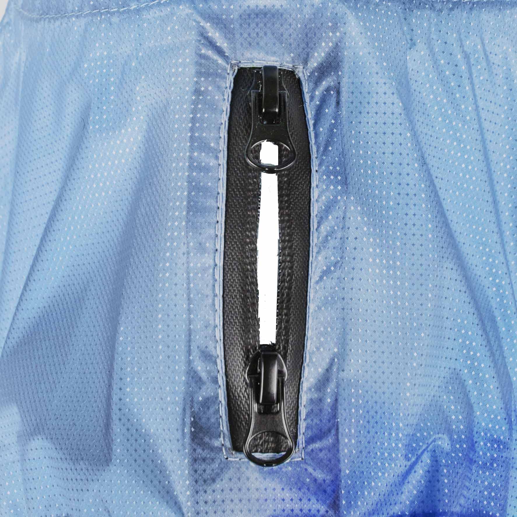 Dog Helios Torrential Shield Adjustable and Waterproof Dog Raincoat Poncho, MD, Blue