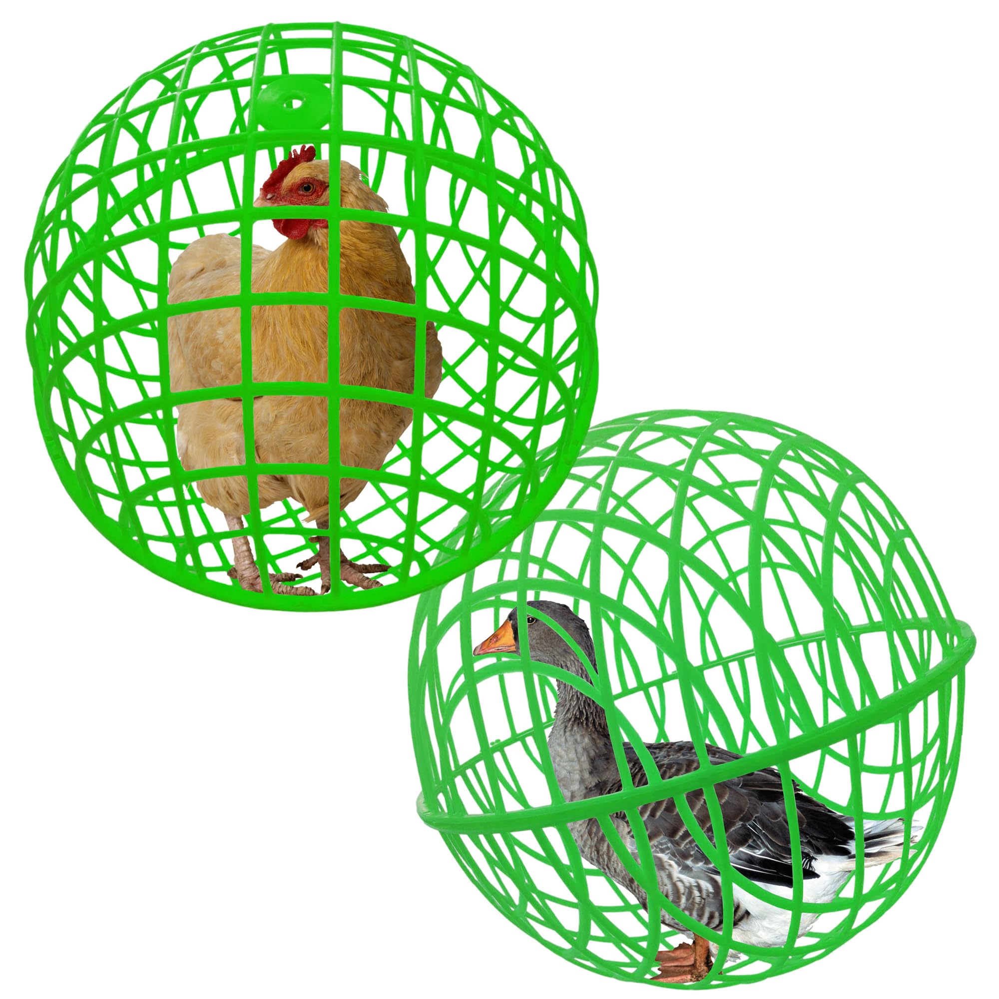 CalorMixs 15.7 Ball-Shaped Movable Chicken Coop,Pigeon Rabbit Duck Safe Walking Net,Preventing Trampled by Horse,Predation by Ea