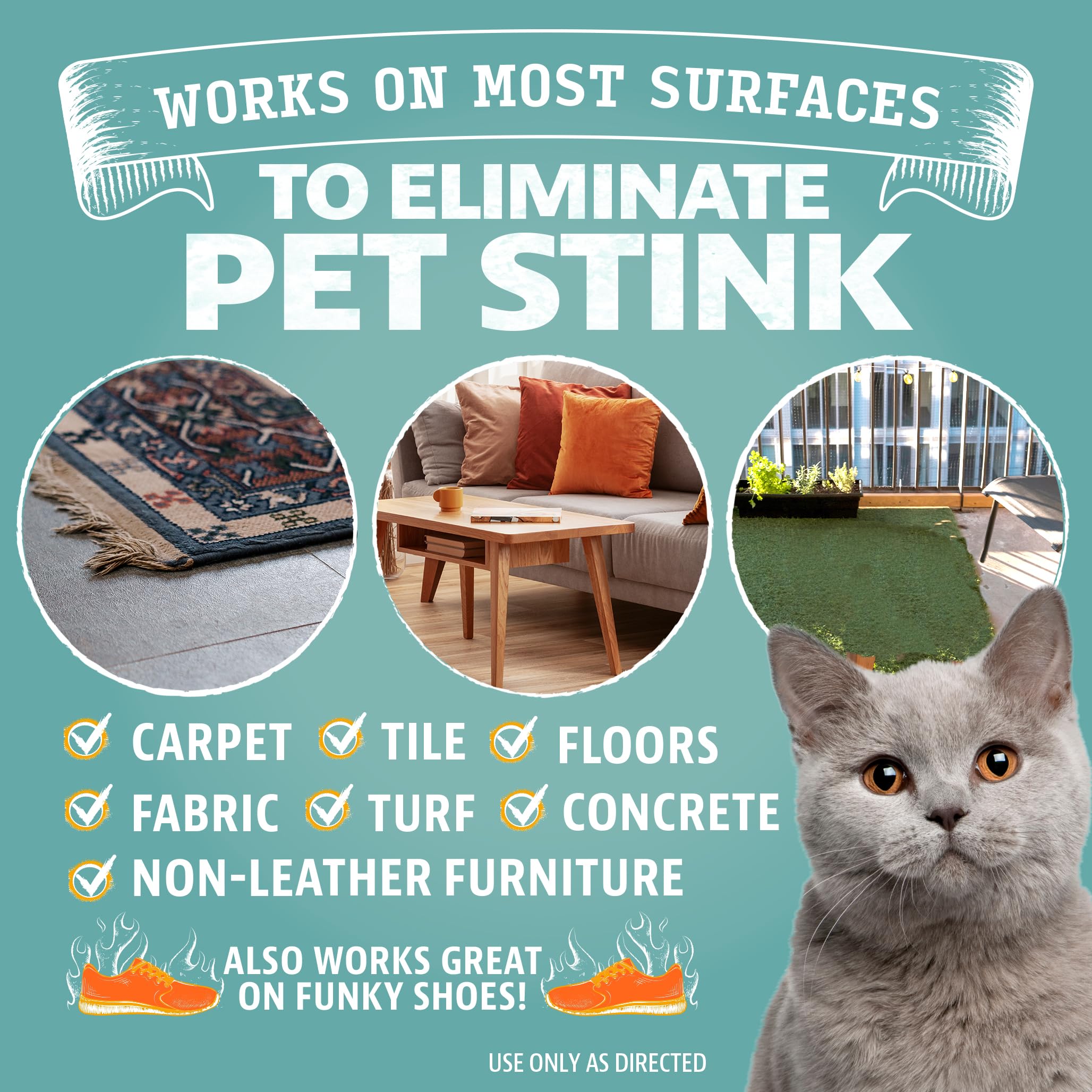 Angry Orange Pet Odor Eliminator For Cat Urine, Carpet Stains, And Strong Smells - Fresh Scent Odor Remover- 24 Oz