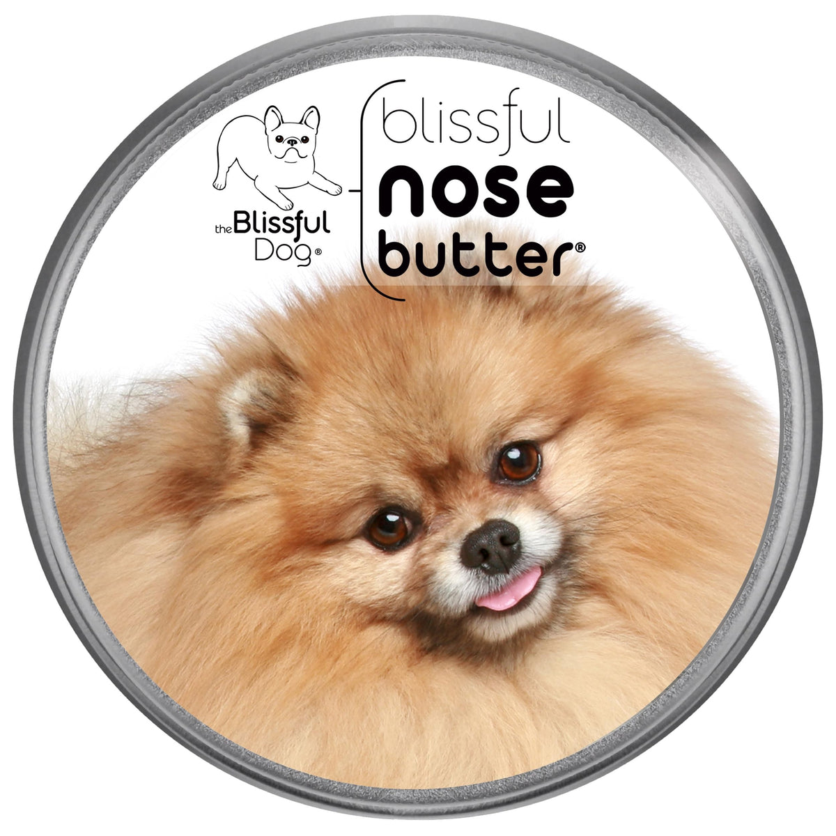 The Blissful Dog Pomeranian Nose Butter, Versatile Dog Nose Balm For Dry Nose, Handcrafted Nose Moisturizer, Easy-To-Apply Dog Essentials, Unscented, 2 Oz.