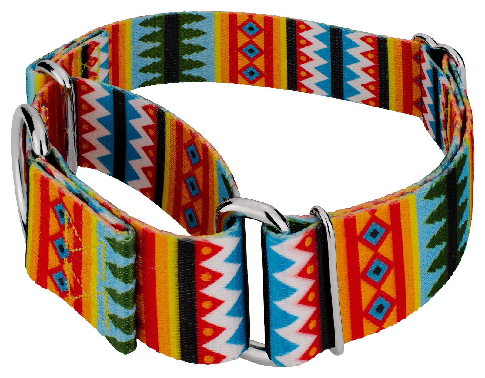 Country Brook Petz - Summer Pines Martingale Dog Collar - Country And Western Collection With 8 Rustic Designs (1 1/2 Inch, Medium)