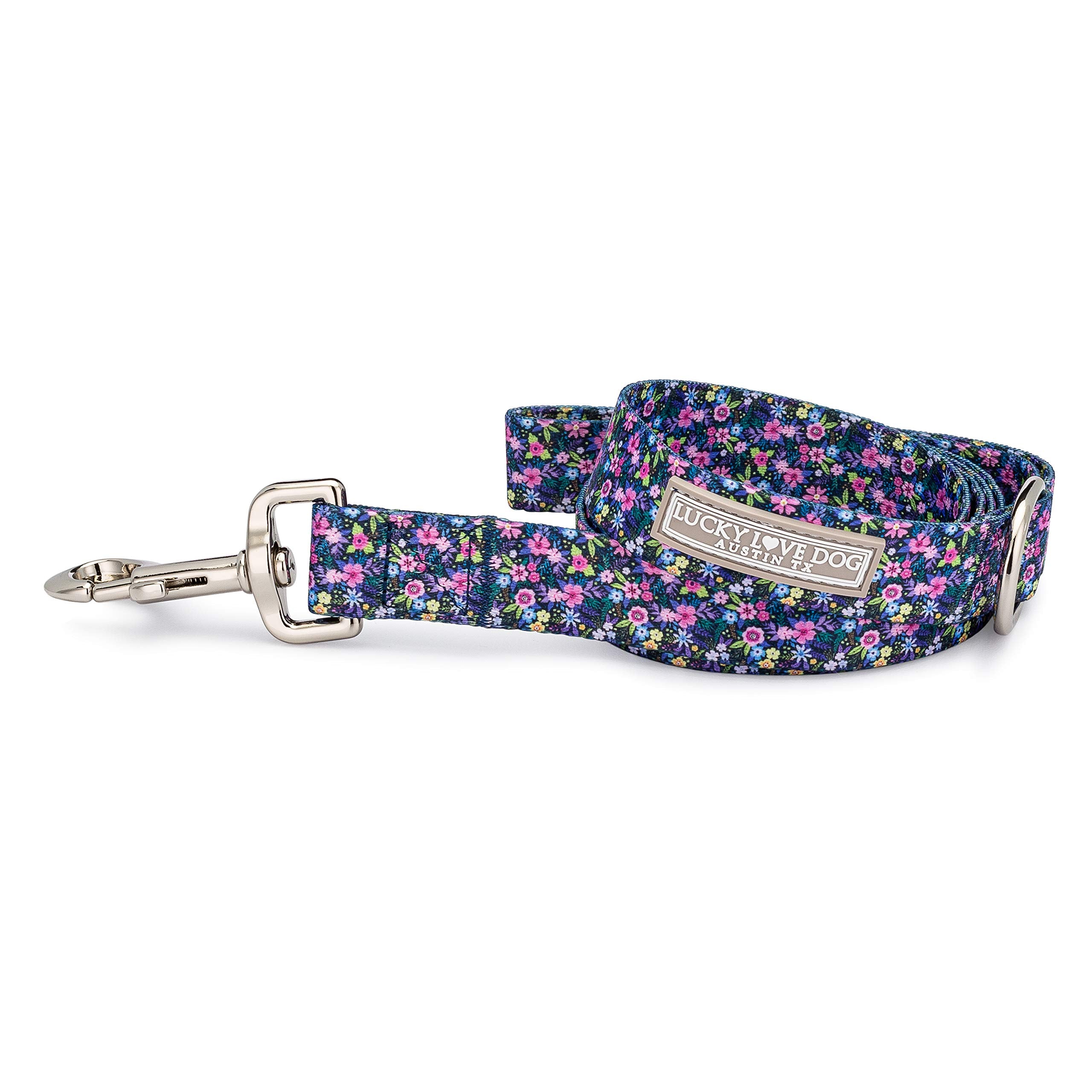 Lucky Love Dog Leash, Beautiful Vivid Patterns, Durable & Long Lasting (Primrose, Small)