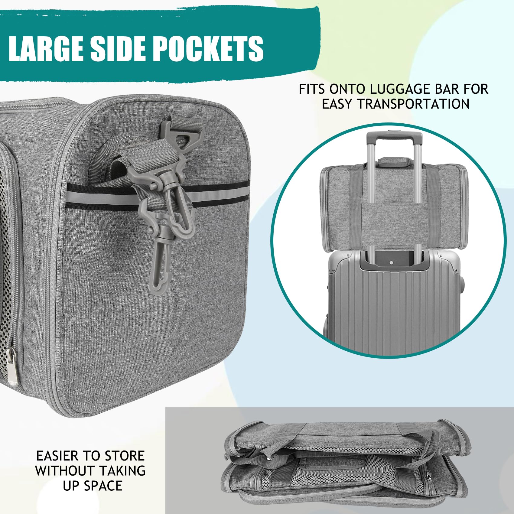 Top Tasta Dog Cat Carrier Pet Carriers For Small Medium Large Cats Dogs Carrier Soft Sided Small Puppy Dog Carrier Portable Fold