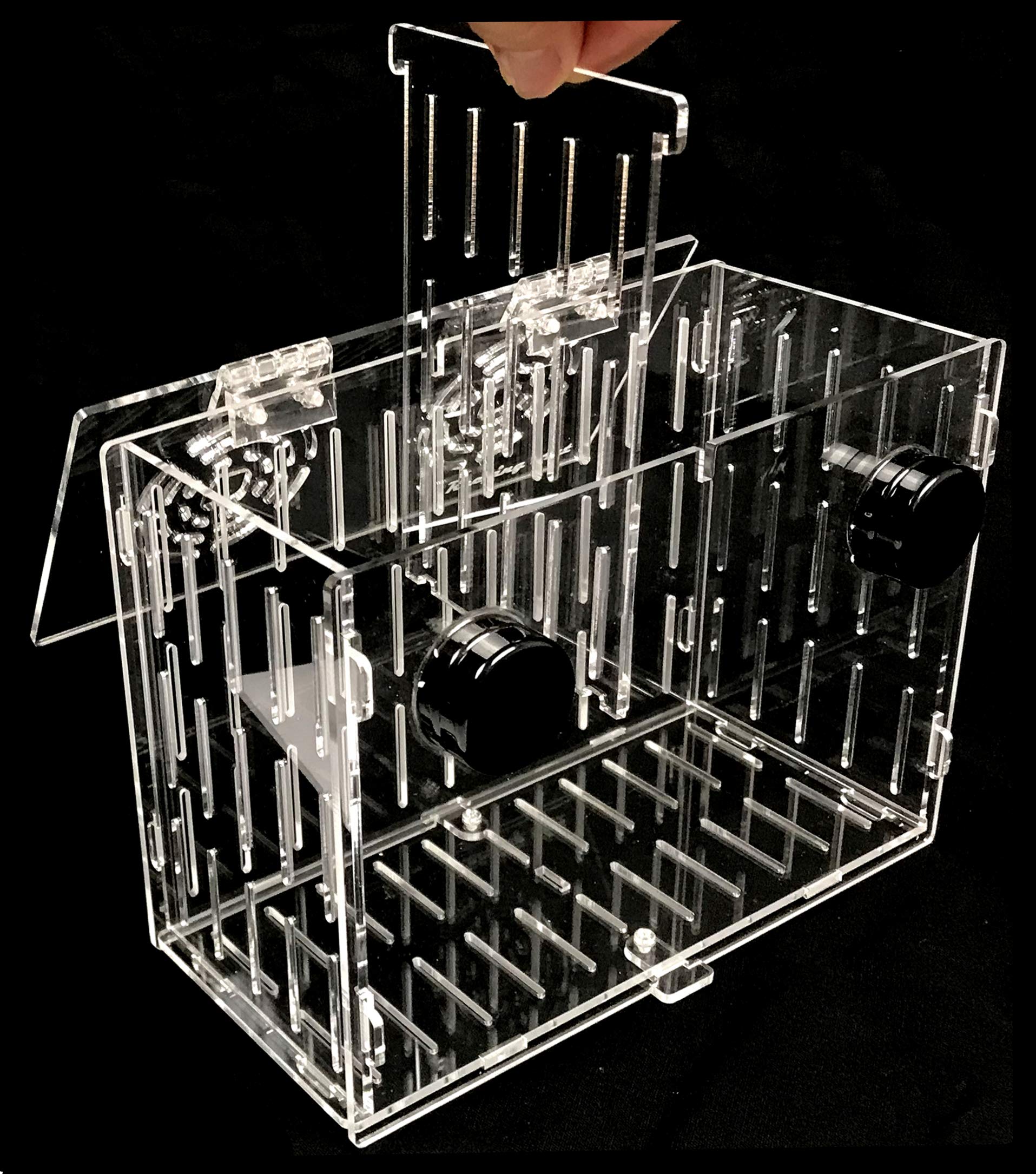 Reefing Art Magnetic Acclimation Breeder Box 4.5'' / 8'' /12'' For Fish Anemone Coral Strong N52 Magnets For 1/2'' Glass (8''X4'