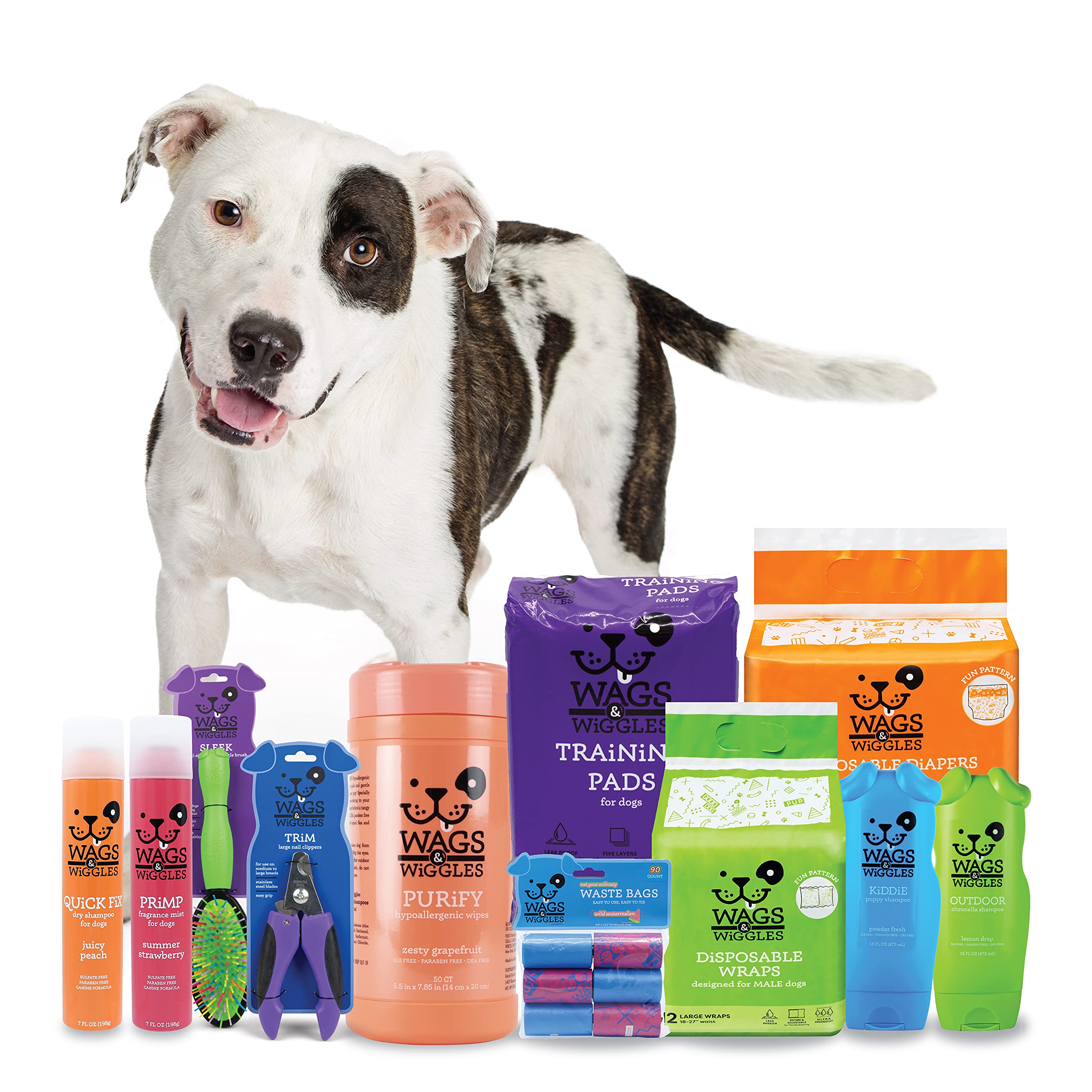 Wags & Wiggles Freshen Deodorizing Wipes For Dogs  Eliminate Odors From Your Dog'S Coat  Fresh Strawberries, 100 Count  Easy And