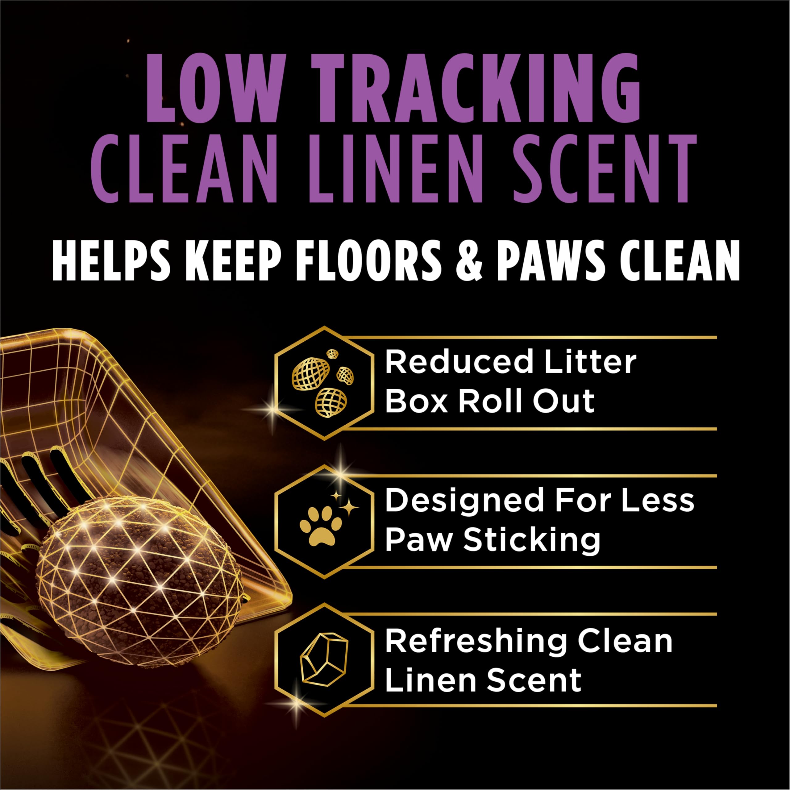 Purina Tidy Cats Tidy Feet Clumping Low Tracking Cat Litter with Odor Control - Unscented - 22 lb. Box