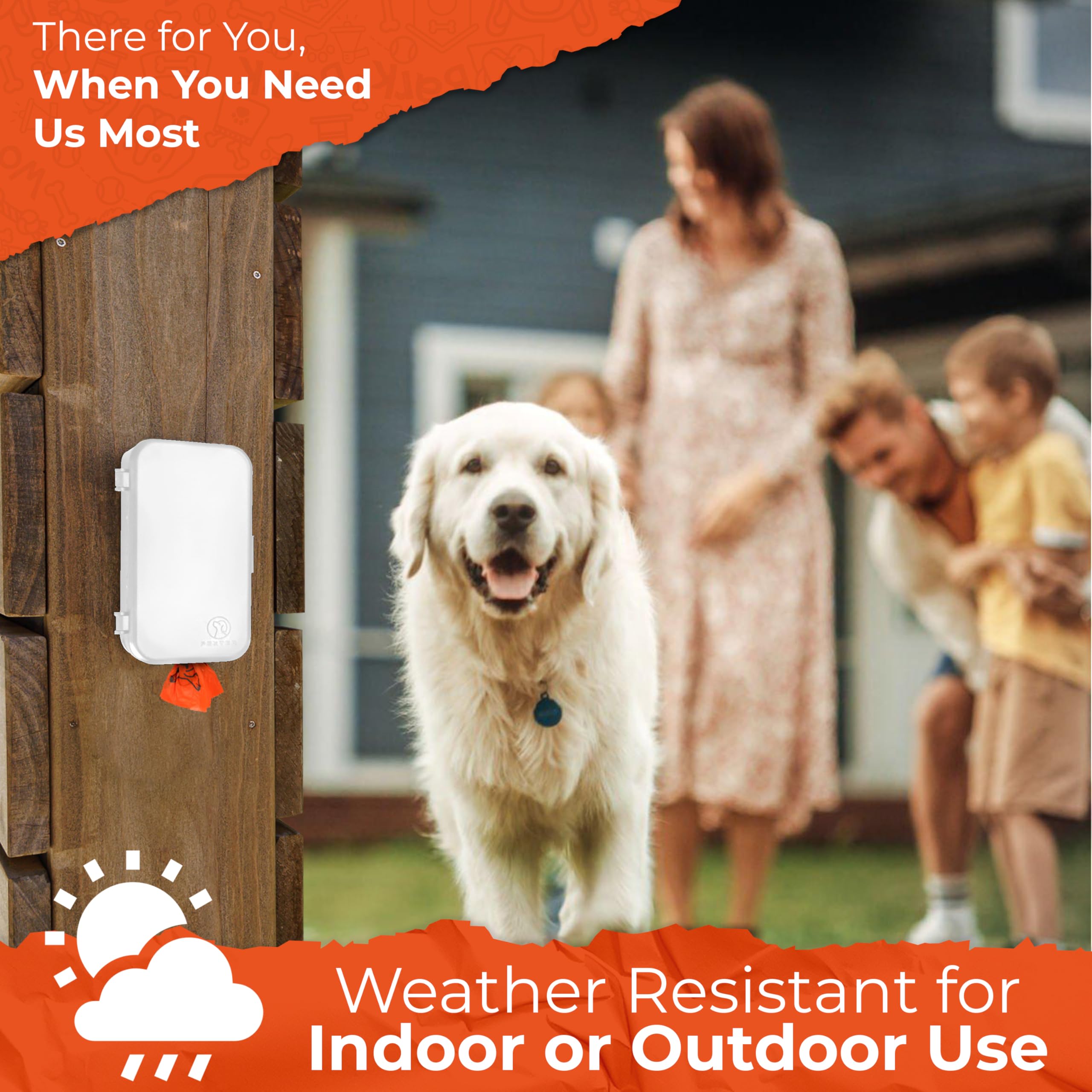 Pexter Dog Poop Bag Dispenser - Outdoor or Indoor Pet Waste Bag Dispenser Station - Stick-On or Screw-On Wall Mount - Poop Bags