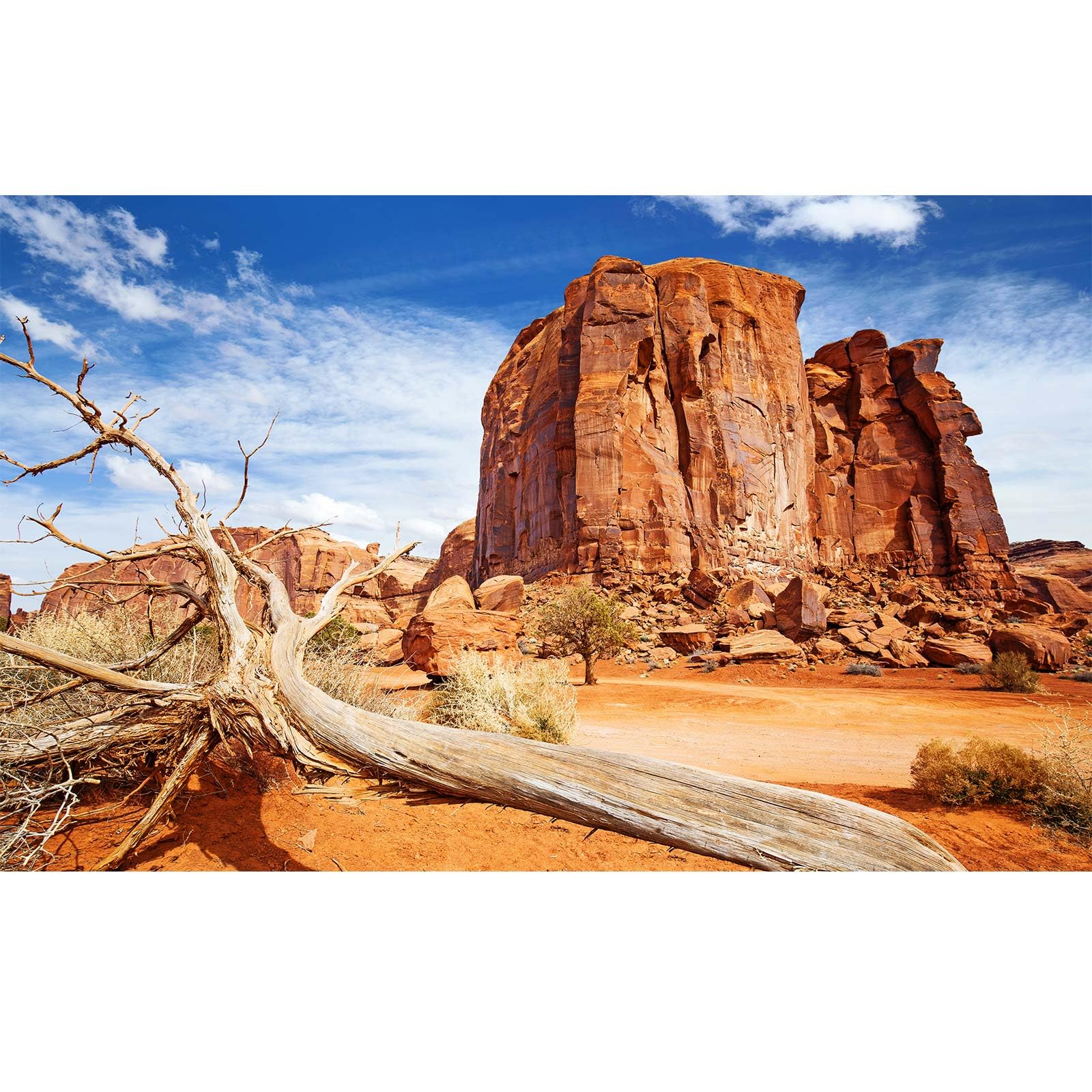 Riivvdise Reptile Tank Background Orange Desert Sandstone Rock Sunny Mountain Scenery Desert Terrarium Background Desert Blue Sk