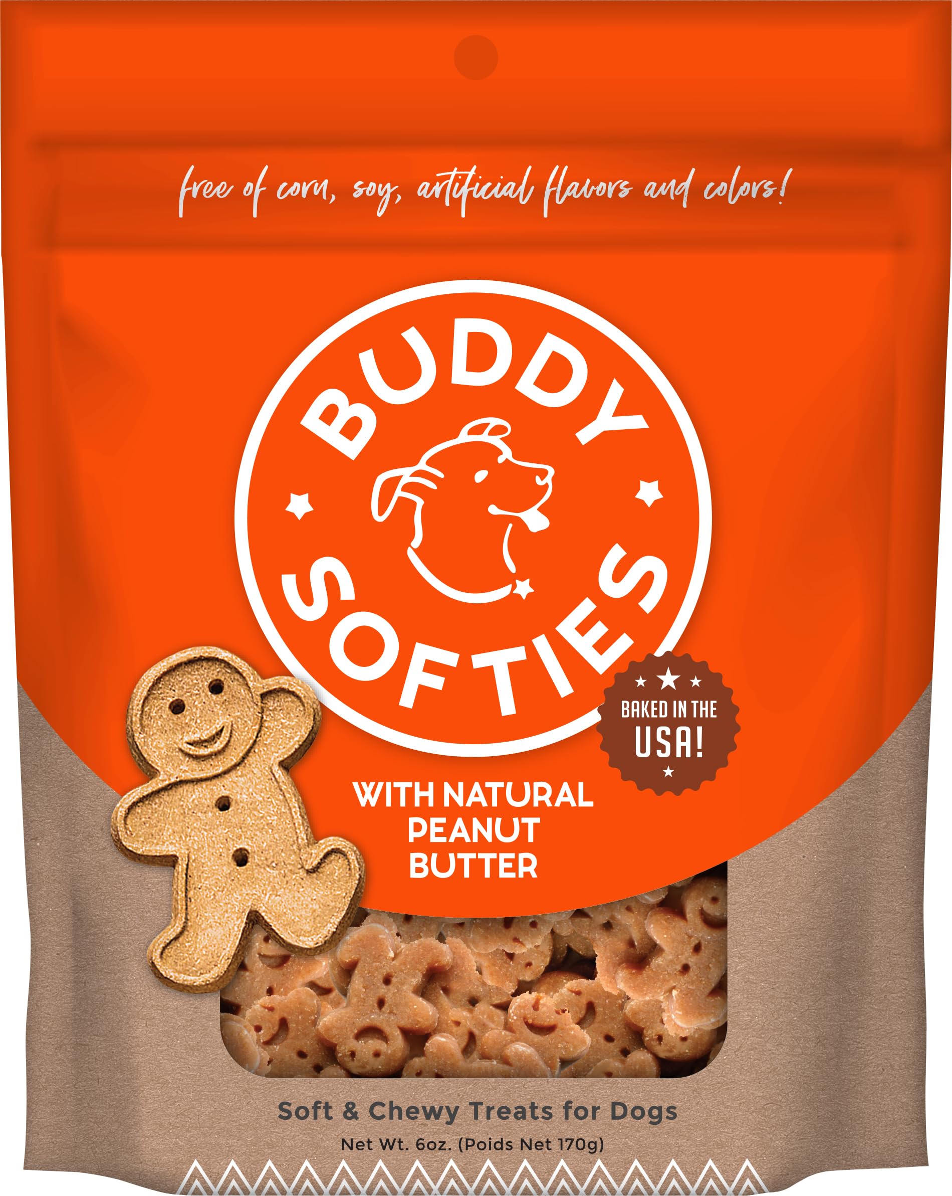 Cloud Star Soft & Chewy Buddy Biscuits - Peanut Butter Flavor - 6Oz.