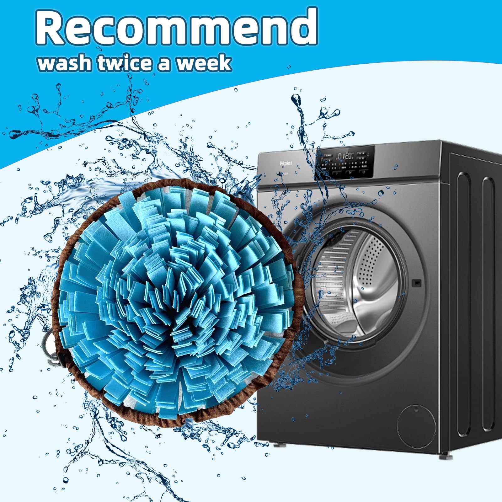 Snuffle Mat For Dogs-Cats-Dog Puzzle Toys, Adjustable Pet Foraging Mat For Smell Training, Vivifying Snuffle Mat For Dogs,Dog Di