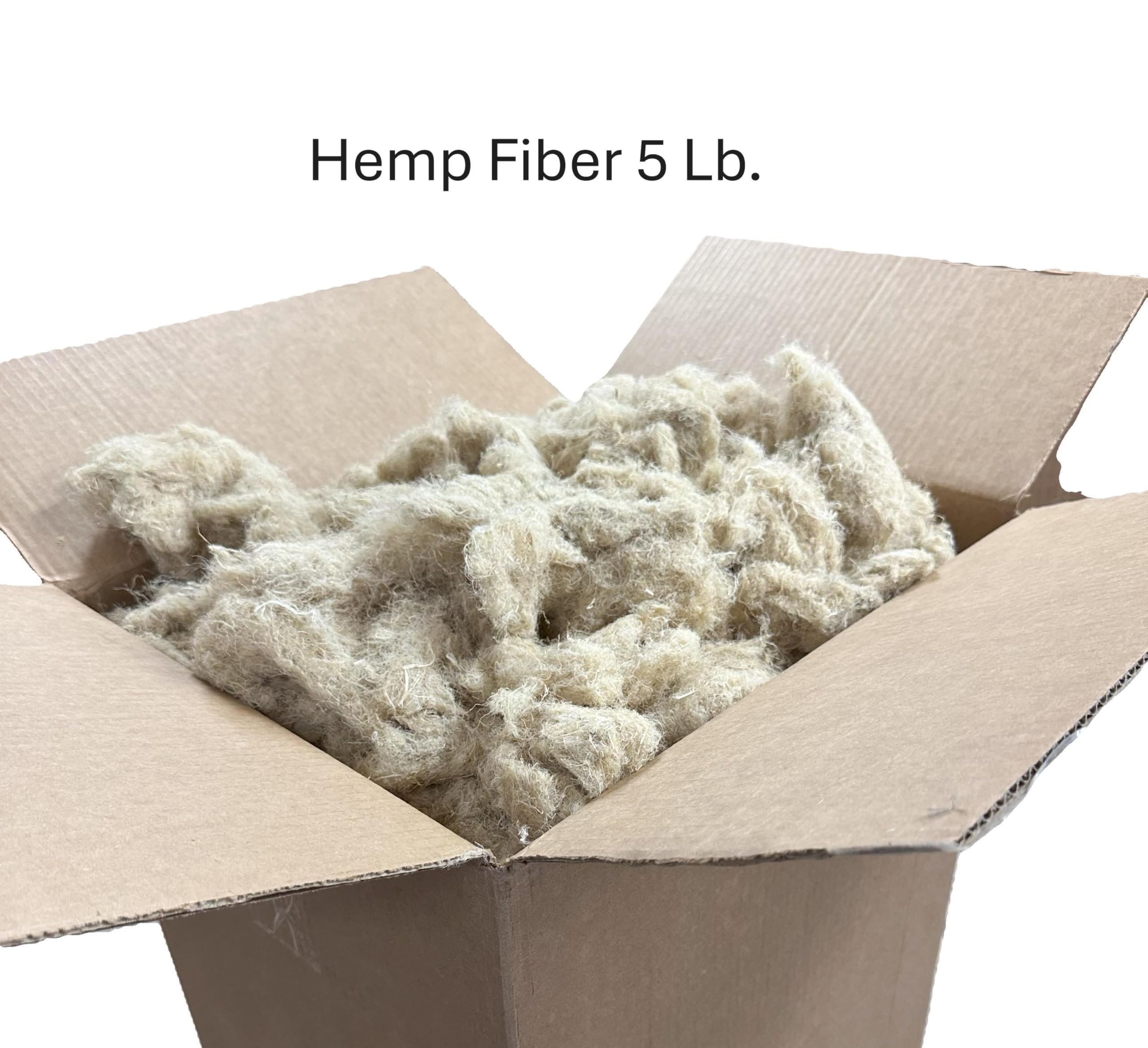 Hemp Nesting Fiber - 5 lb Chicken Nest Box Pad Hemp Fiber Fill - Absorbent DUST Free- Egg Laying Chickens coop, Horse stall, Rab