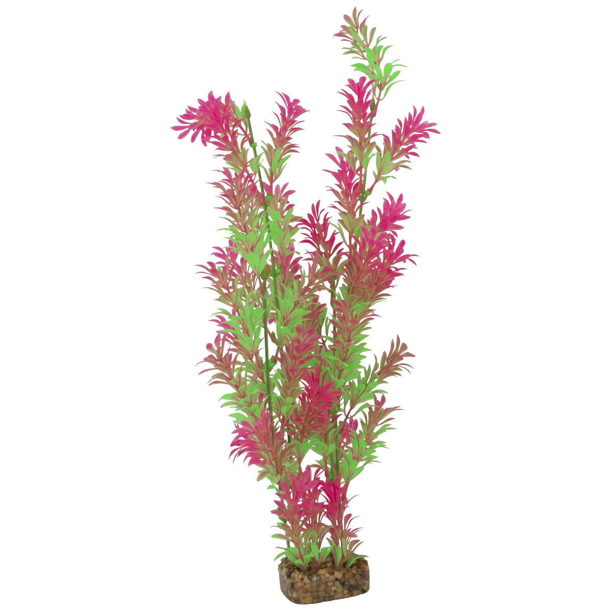 Glofish 78034 Aquarium Plant, Green/Pink, X-Large