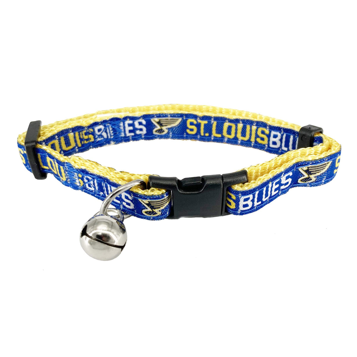 Nhl Cat Collar St. Louis Blues Satin Cat Collar Hockey Team Collar For Dogs & Cats. A Shiny & Colorful Cat Collar With Ringing B