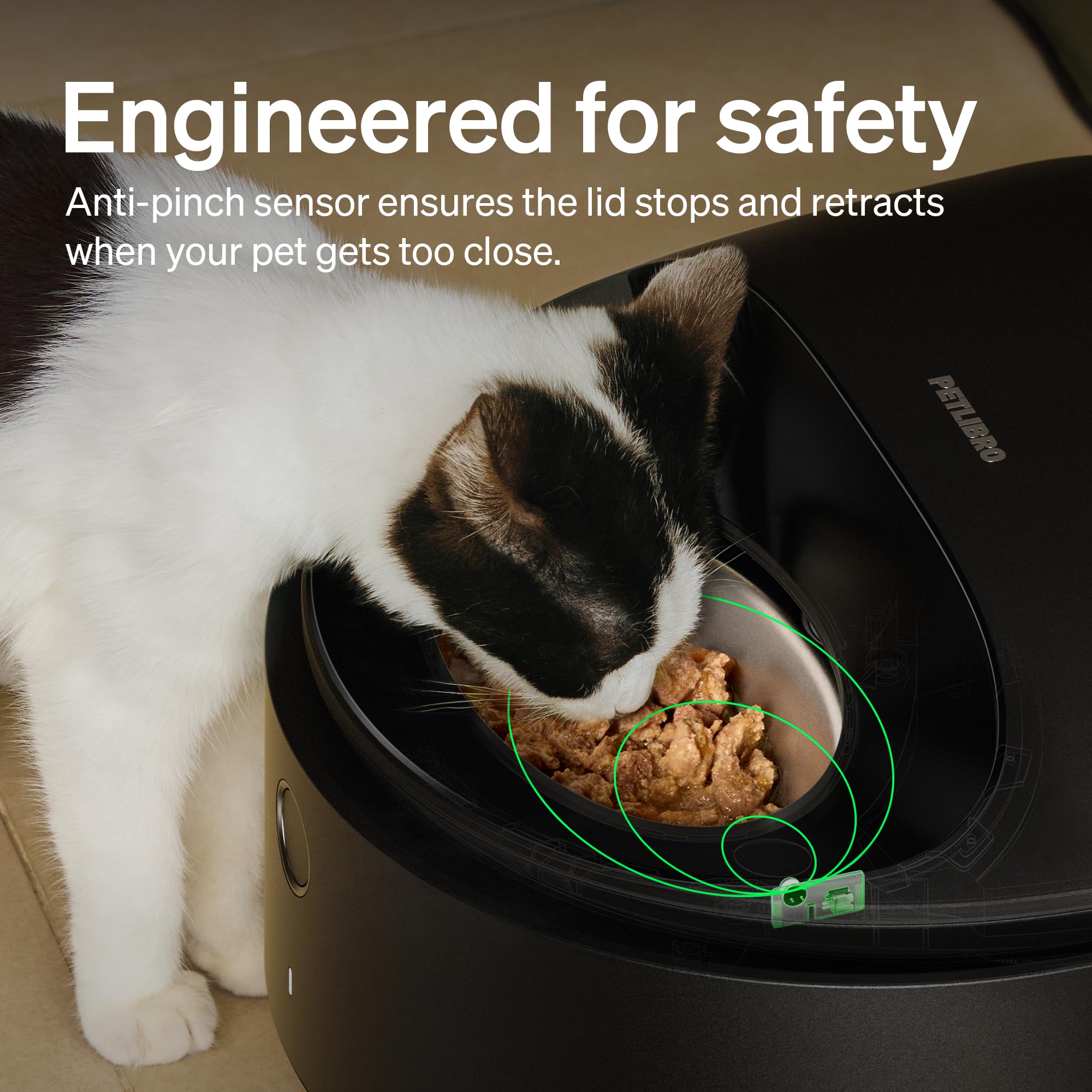 PETLIBRO Automatic Cat Feeder Wet Food with Stainless Steel Bowl 2 Packs, Refrigerated Auto Cat Feeder with Semiconductor Coolin