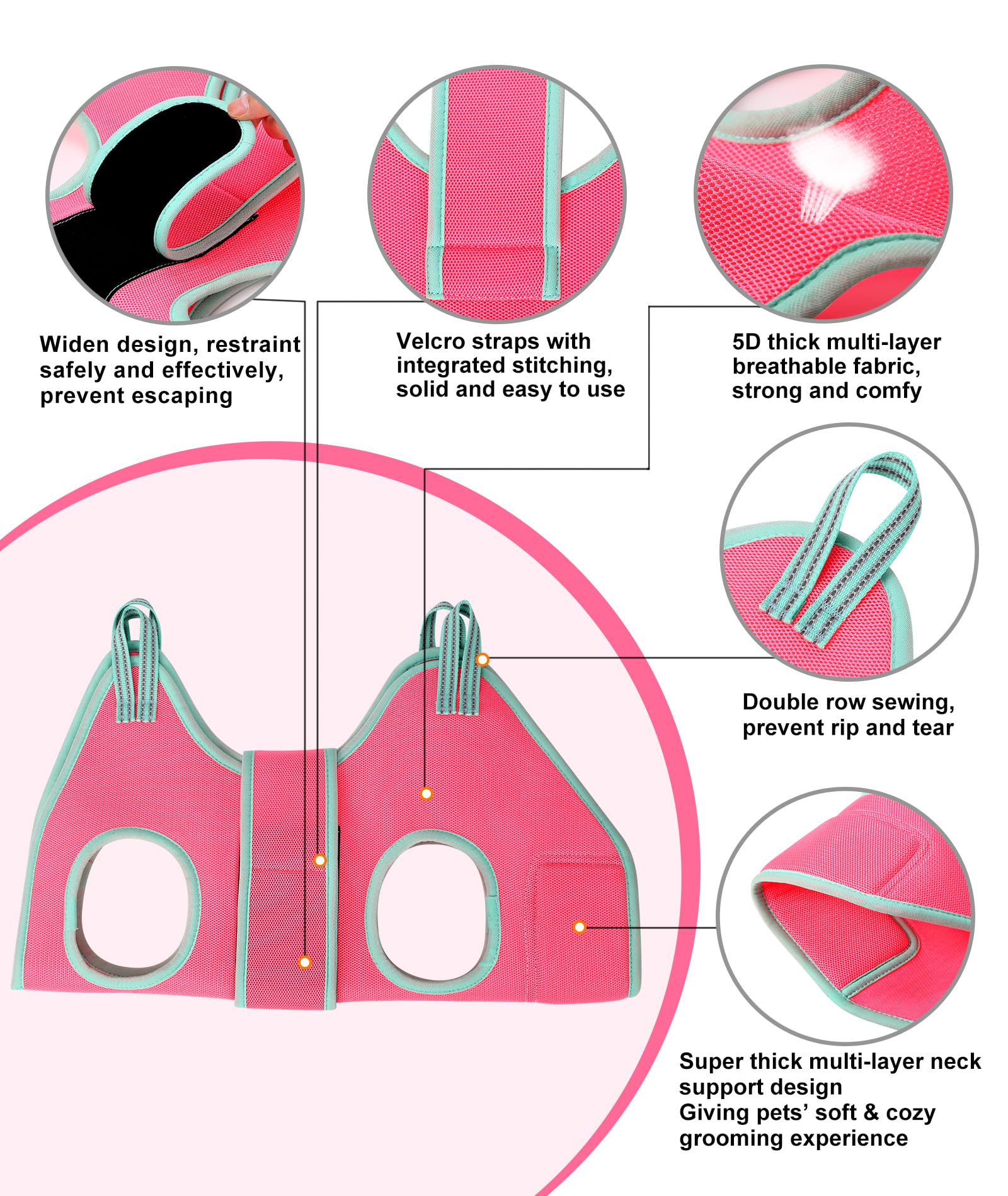 Kkiimatt Dog Grooming Hammock, Medium Dog Hanging Harness Holder, Nail Clipping Hammock For Claw Care