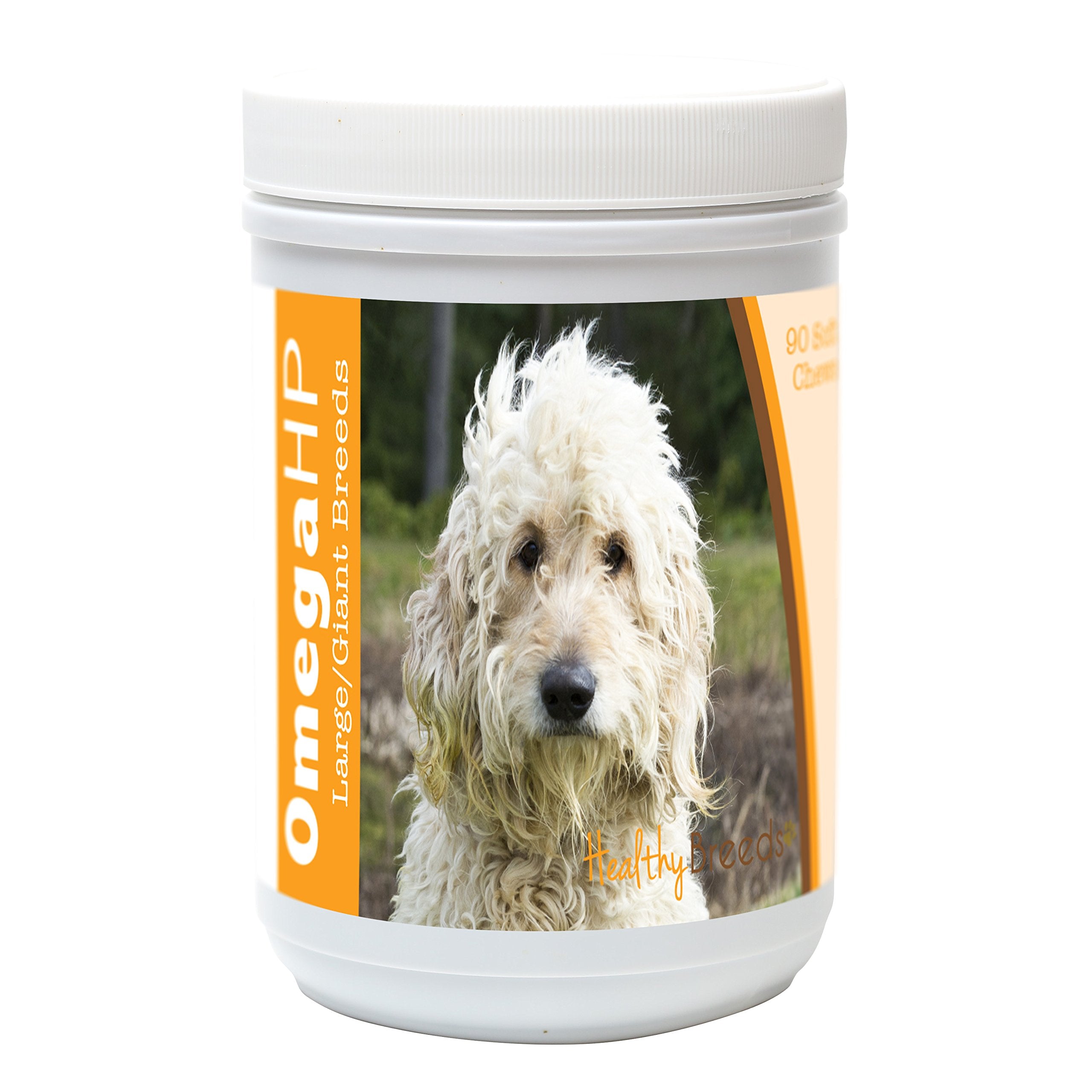 Healthy Breeds Goldendoodle Omega HP Fatty Acid Skin and Coat Support Soft Chews 90 Count